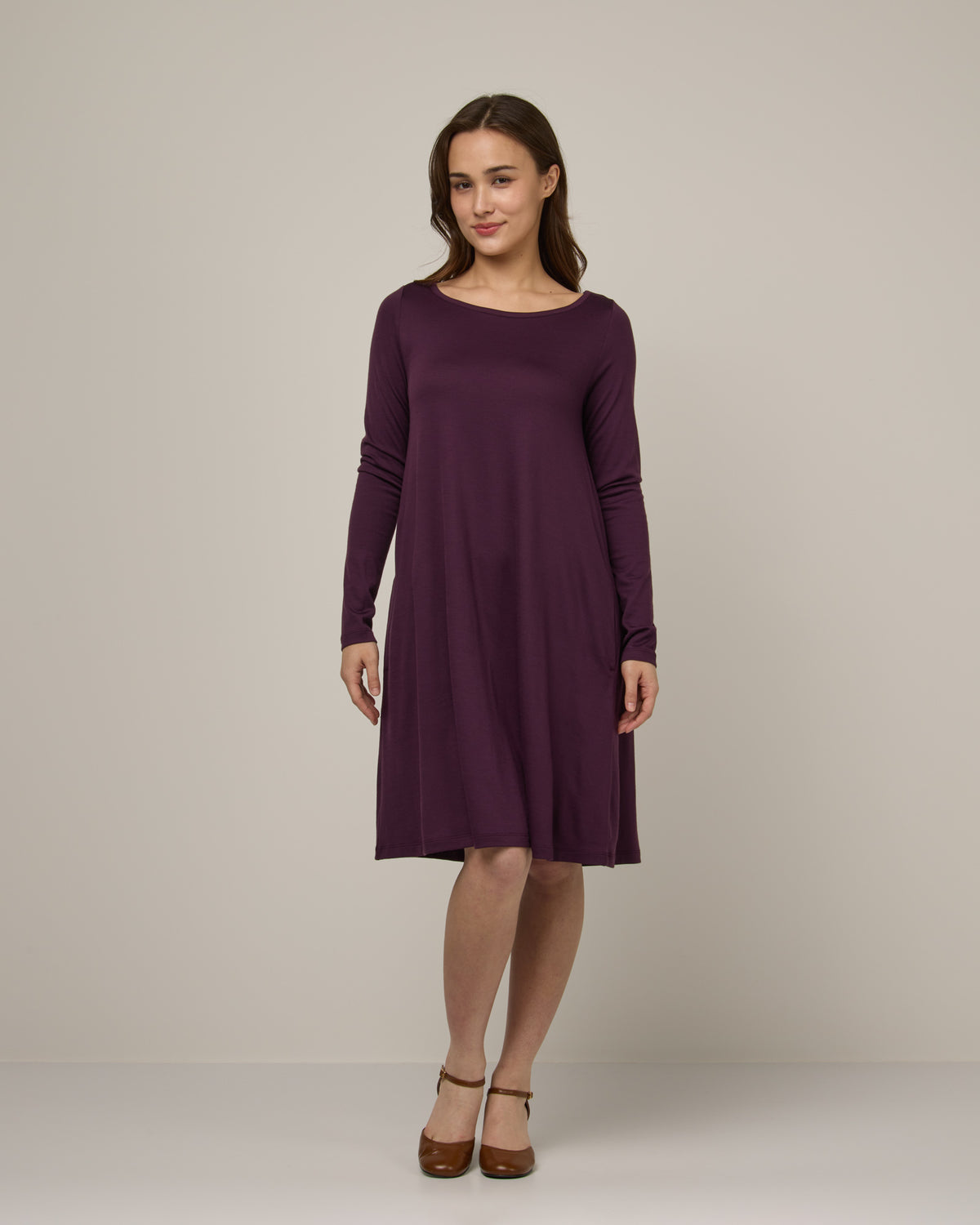 Rowena Merino Wool Swing Dress