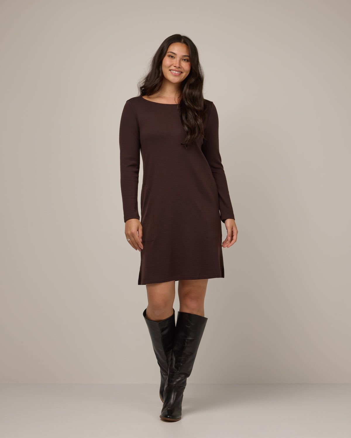 blue dress for baby girl Margo Merino Wool Shift Dress - Espresso – Margo Shift Dress