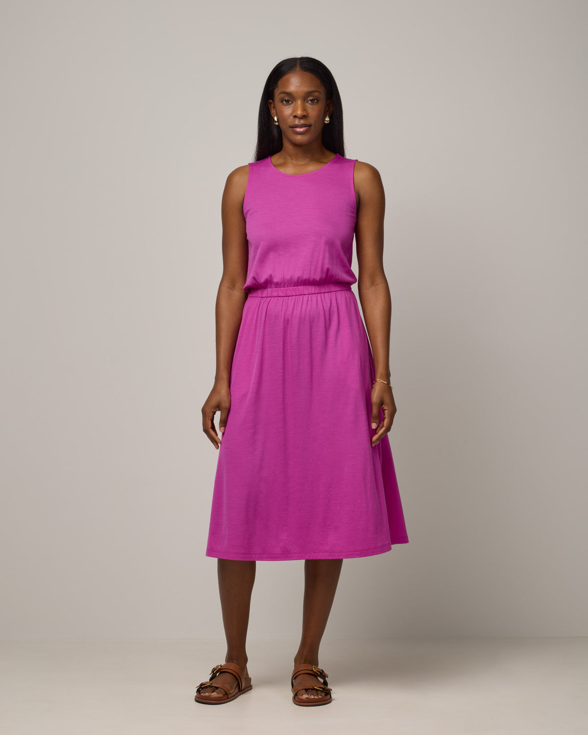 Sofia Merino Wool Fit & Flare Dress - Petunia Sofia Merino Wool Fit & Flare Dress - Petunia