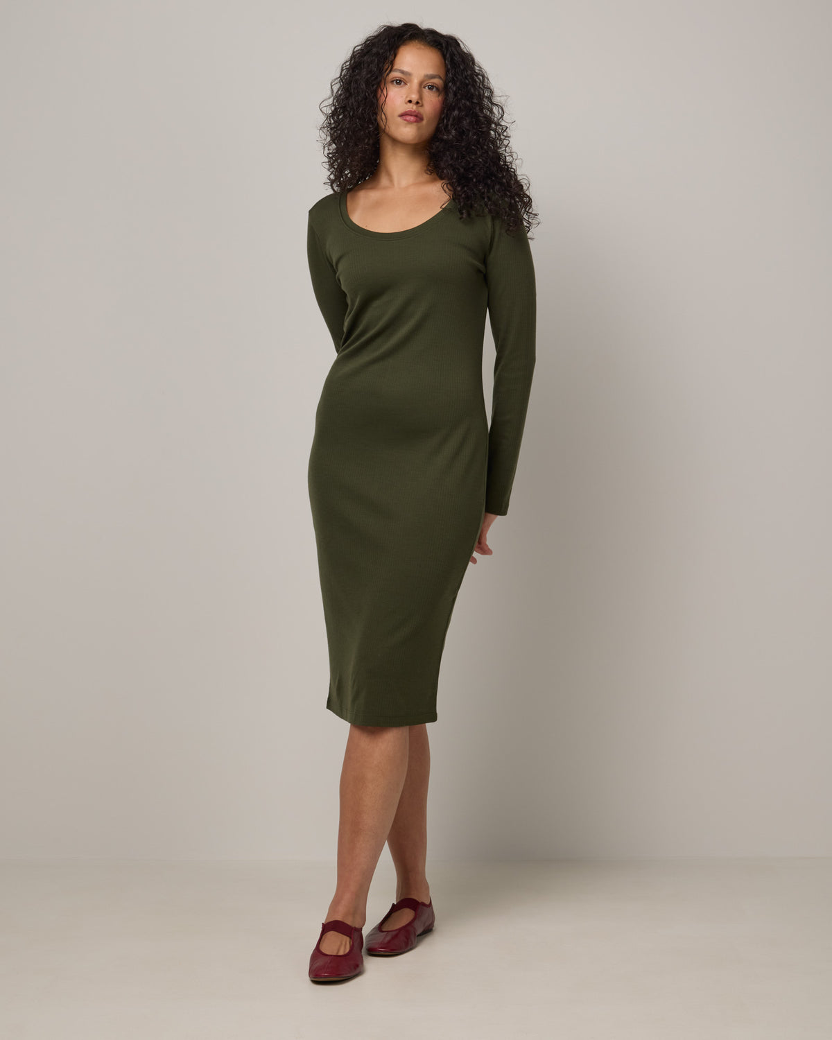 Lex Merino Wool Ribbed Dress