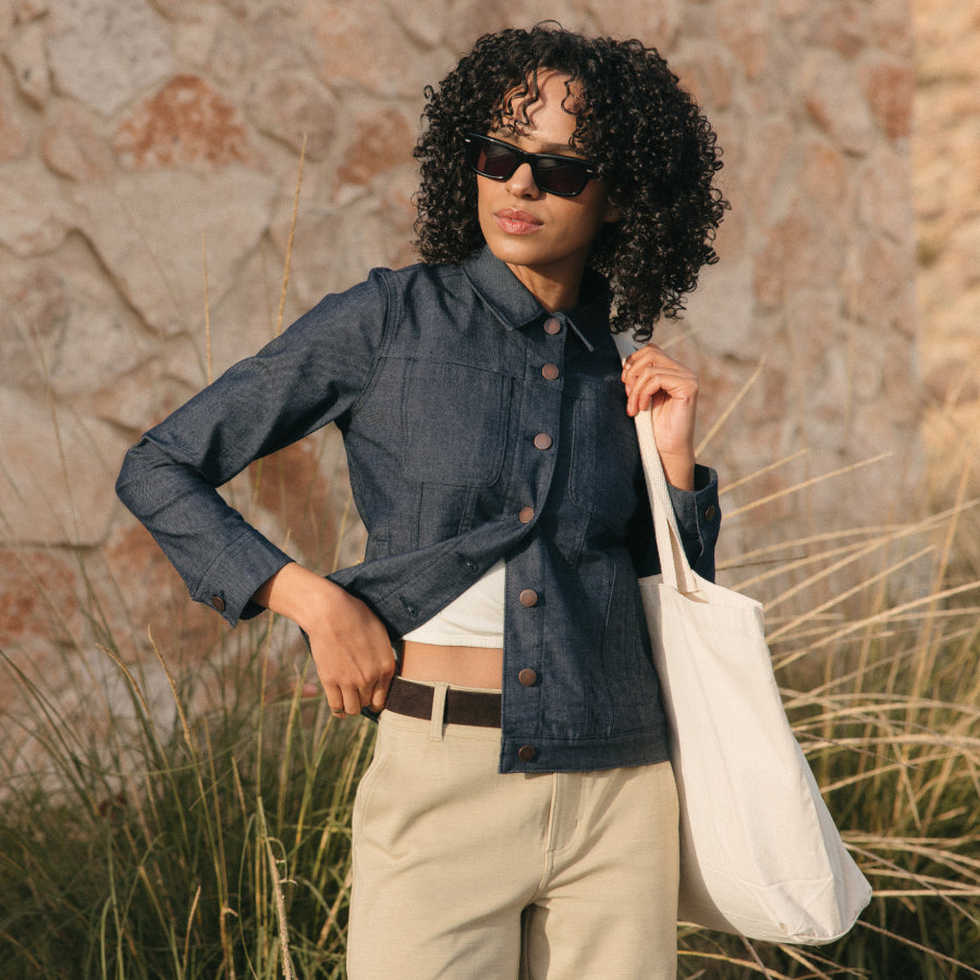 Logan Merino Wool Denim Jacket - Indigo Blue – Logan Denim Jacket