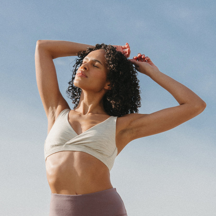 Roam Merino Wool Convertible Wrap Bra - Oatmeal Heather – Roam