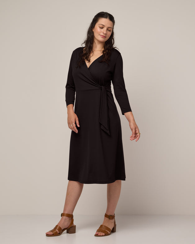 wool wrap dress