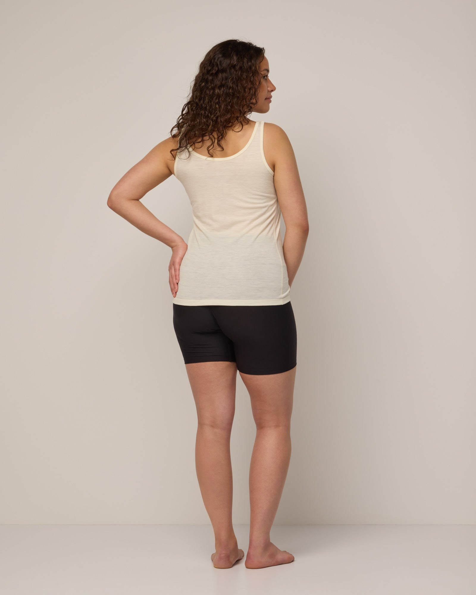 Essential Merino Wool Layering Tank - Natural White – Essential