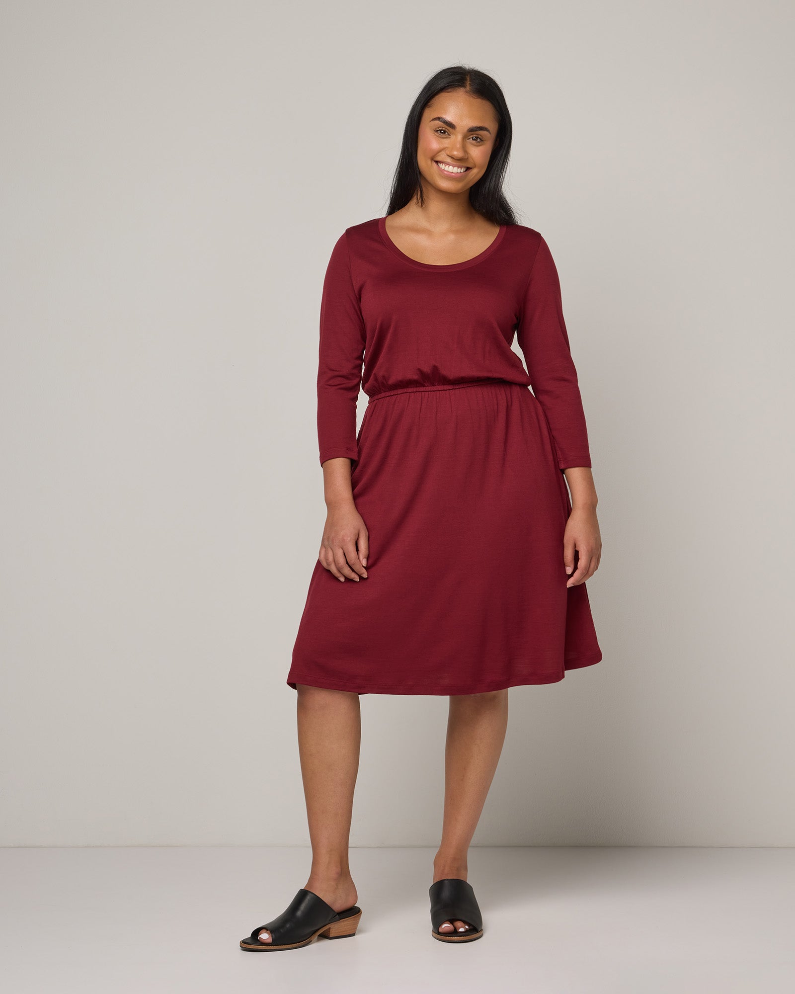 Fit & Flare Dresses - wool