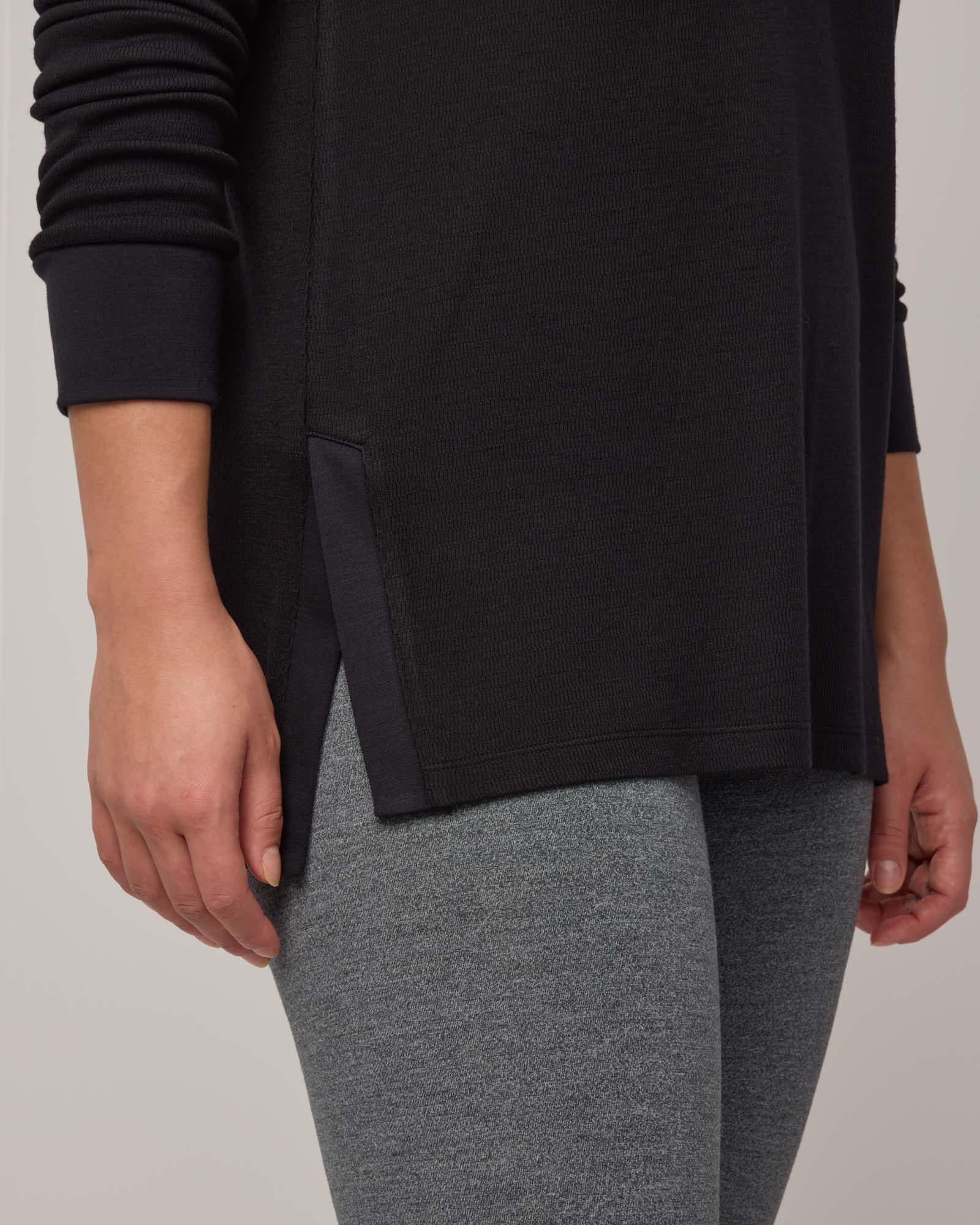 Pull-tunique col roulé Femme - Noir Pull-tunique col roulé Femme - Noir