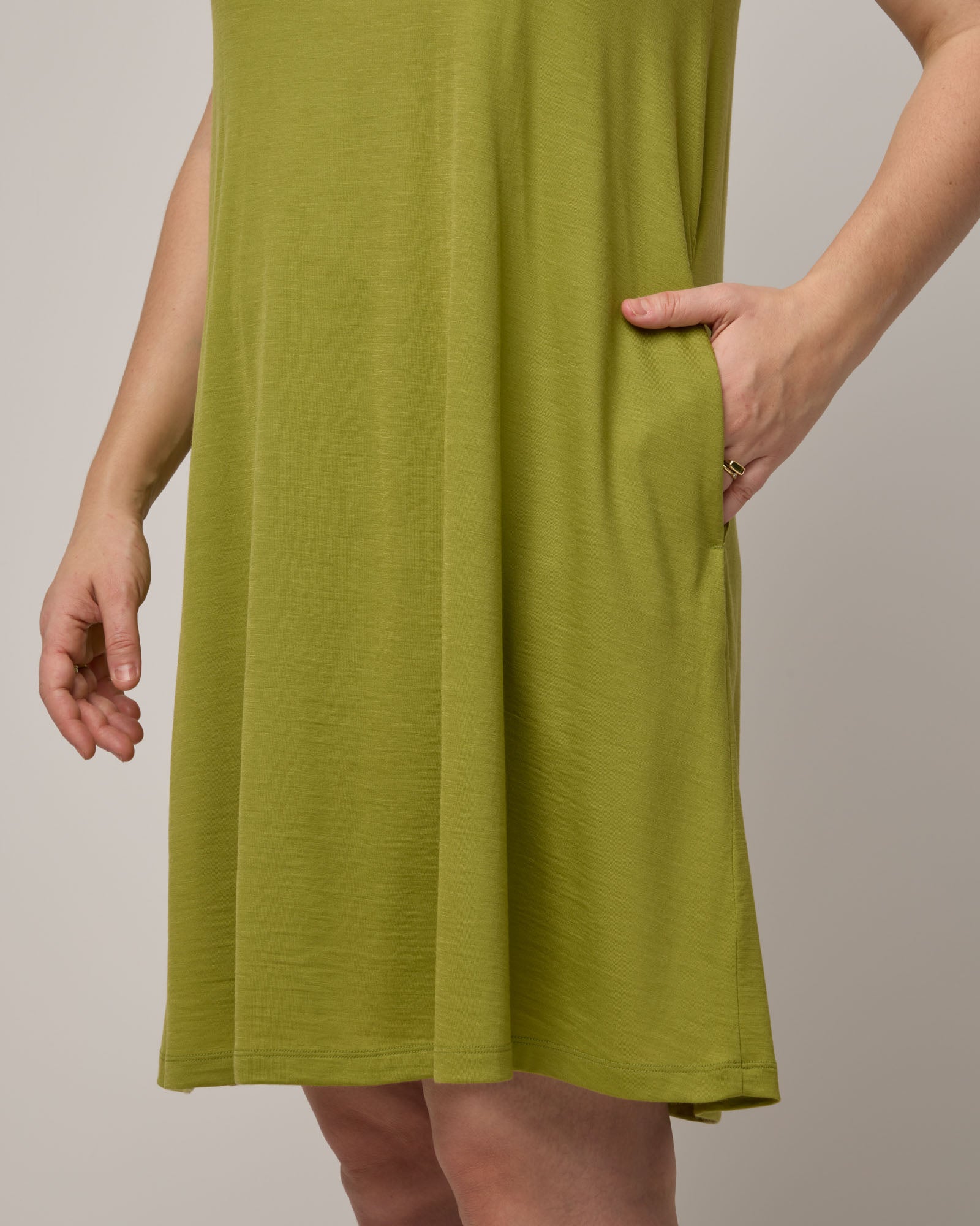 Camellia Merino Wool Tank Dress Olive Tree Camellia Tank Dress wool