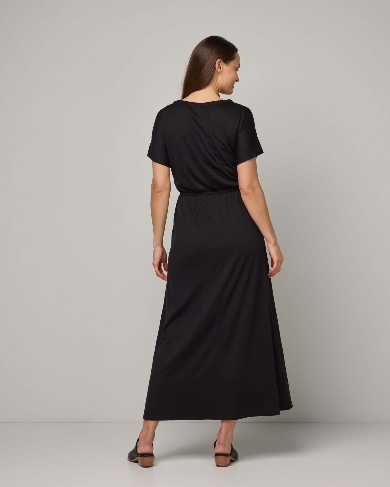 Marin Merino Wool Maxi Dress Black