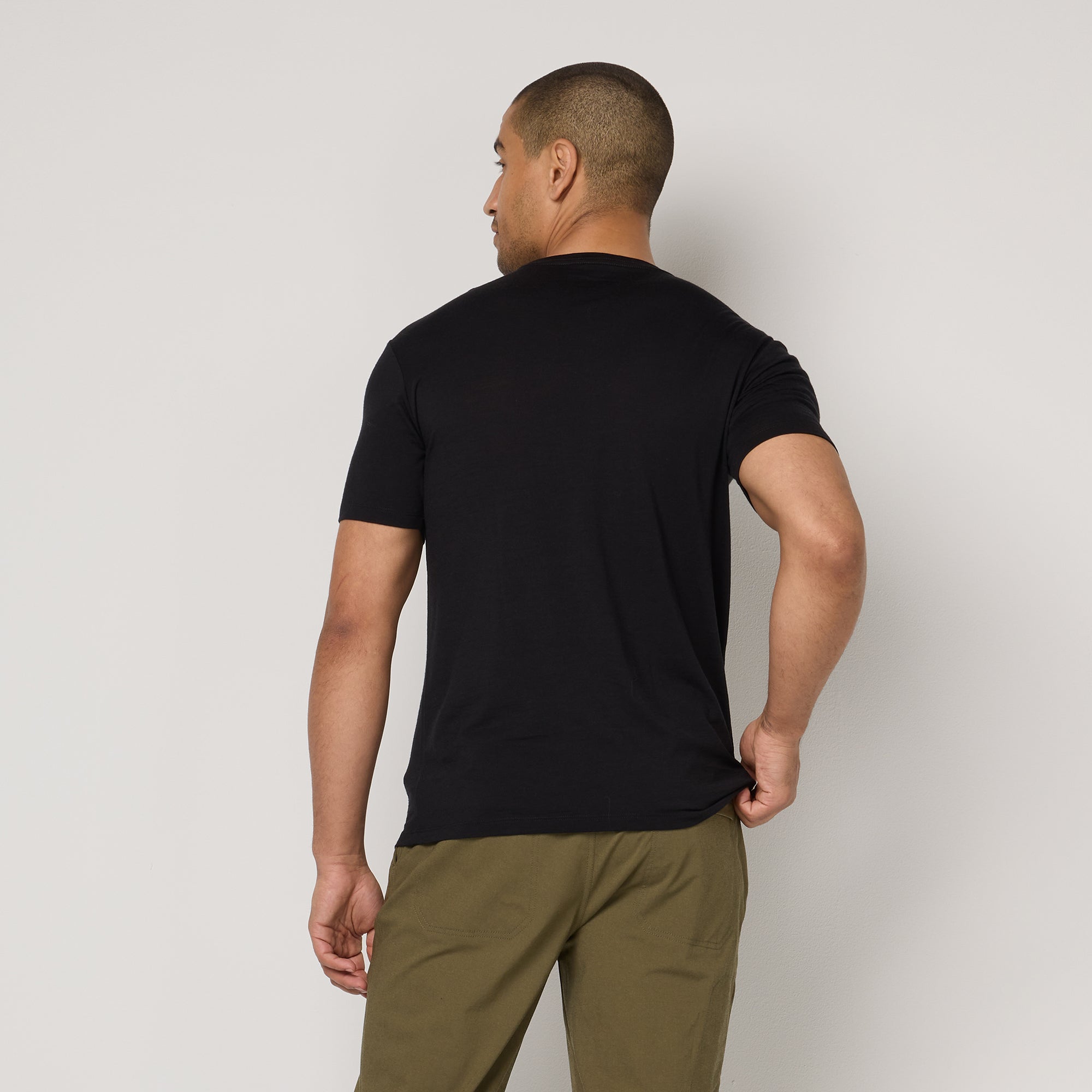 Men's 100% Wool Crew Neck Tee