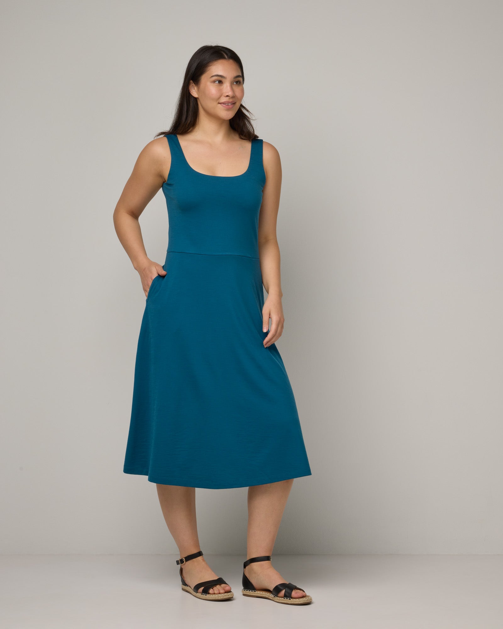 Fit and flare tank dress hotsell