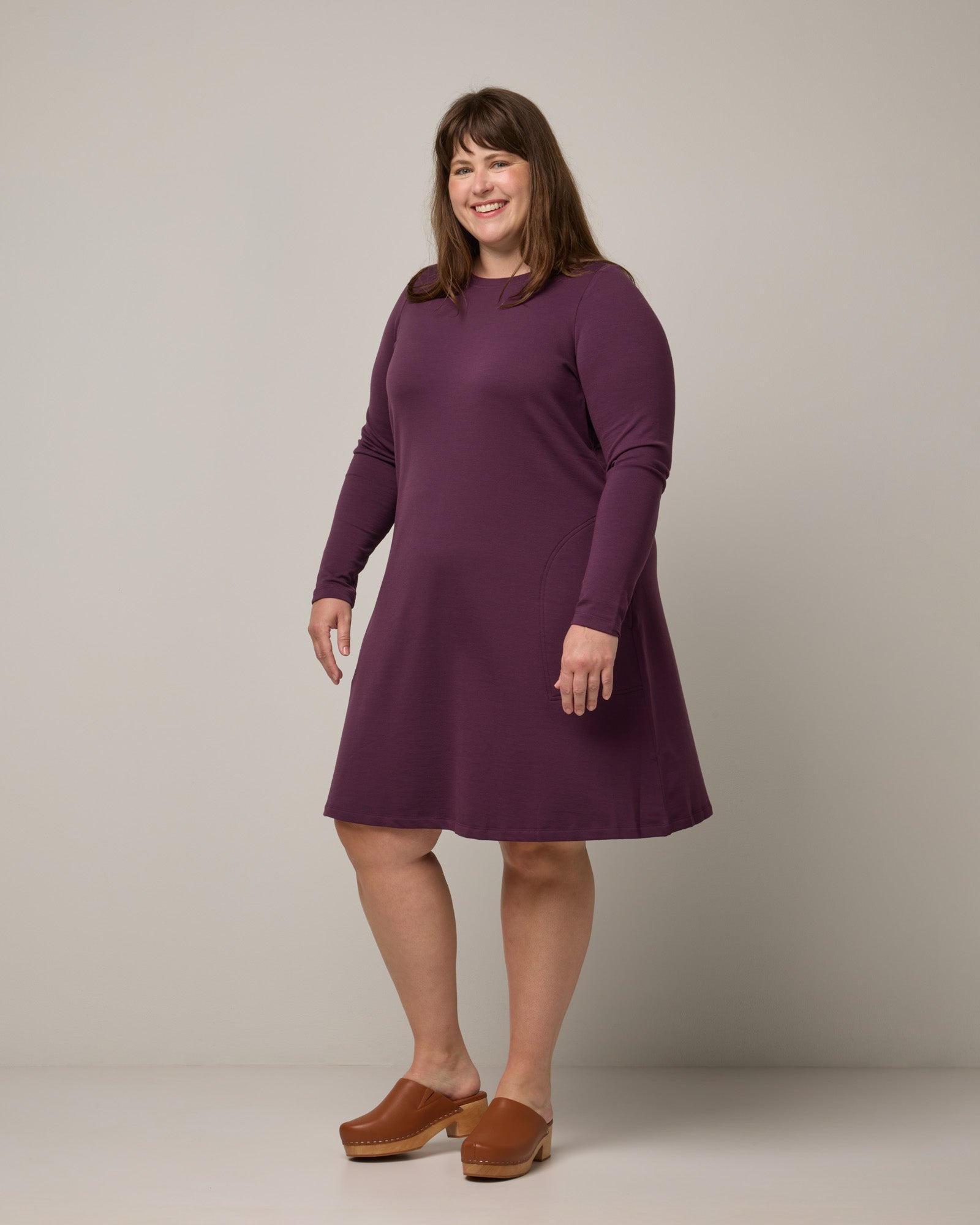 oversized wool dress COS Oversized-Fit Wool T-Shirt Dress
