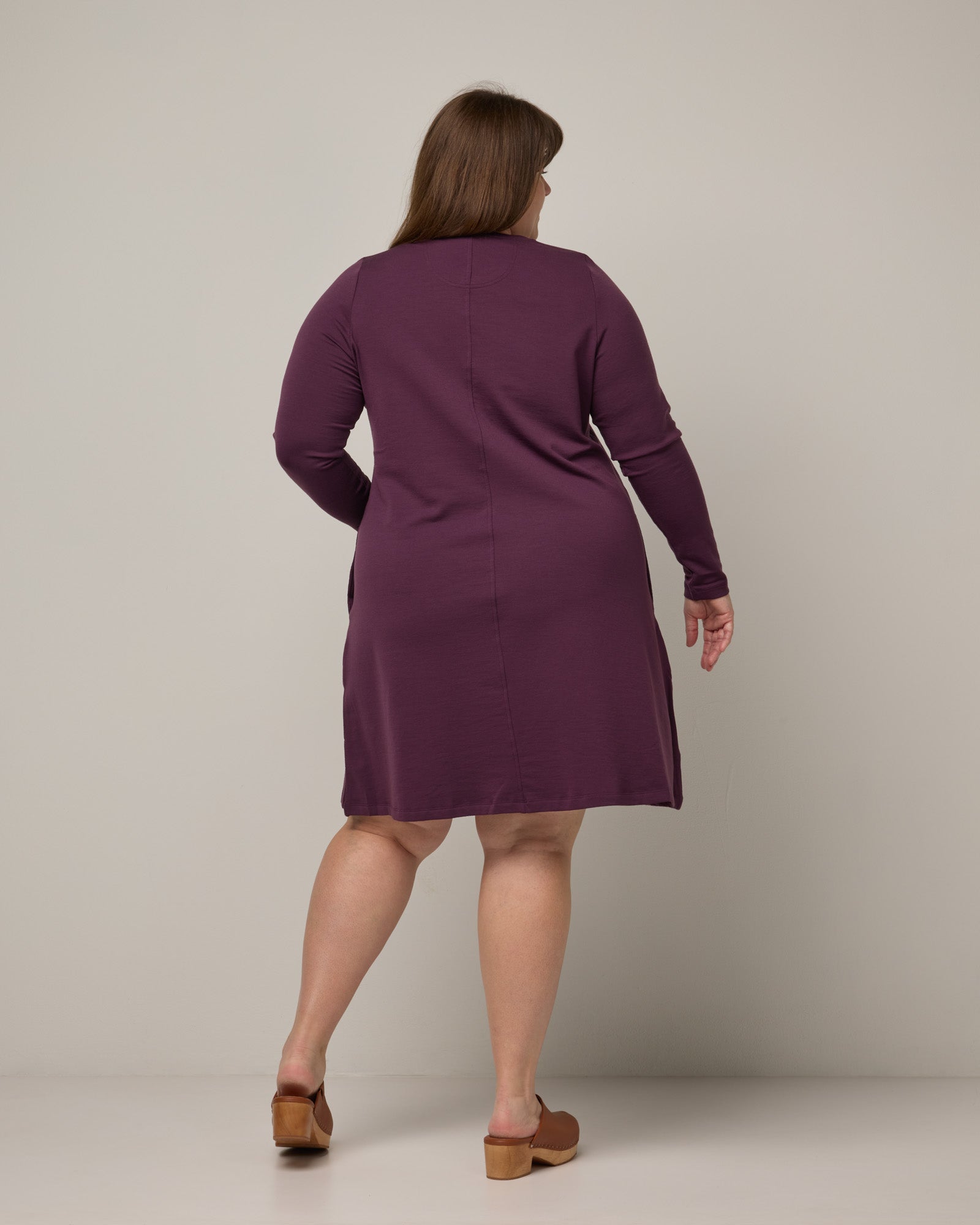 dark purple swing dress Baudelaire Swing Dress in Plum 2X