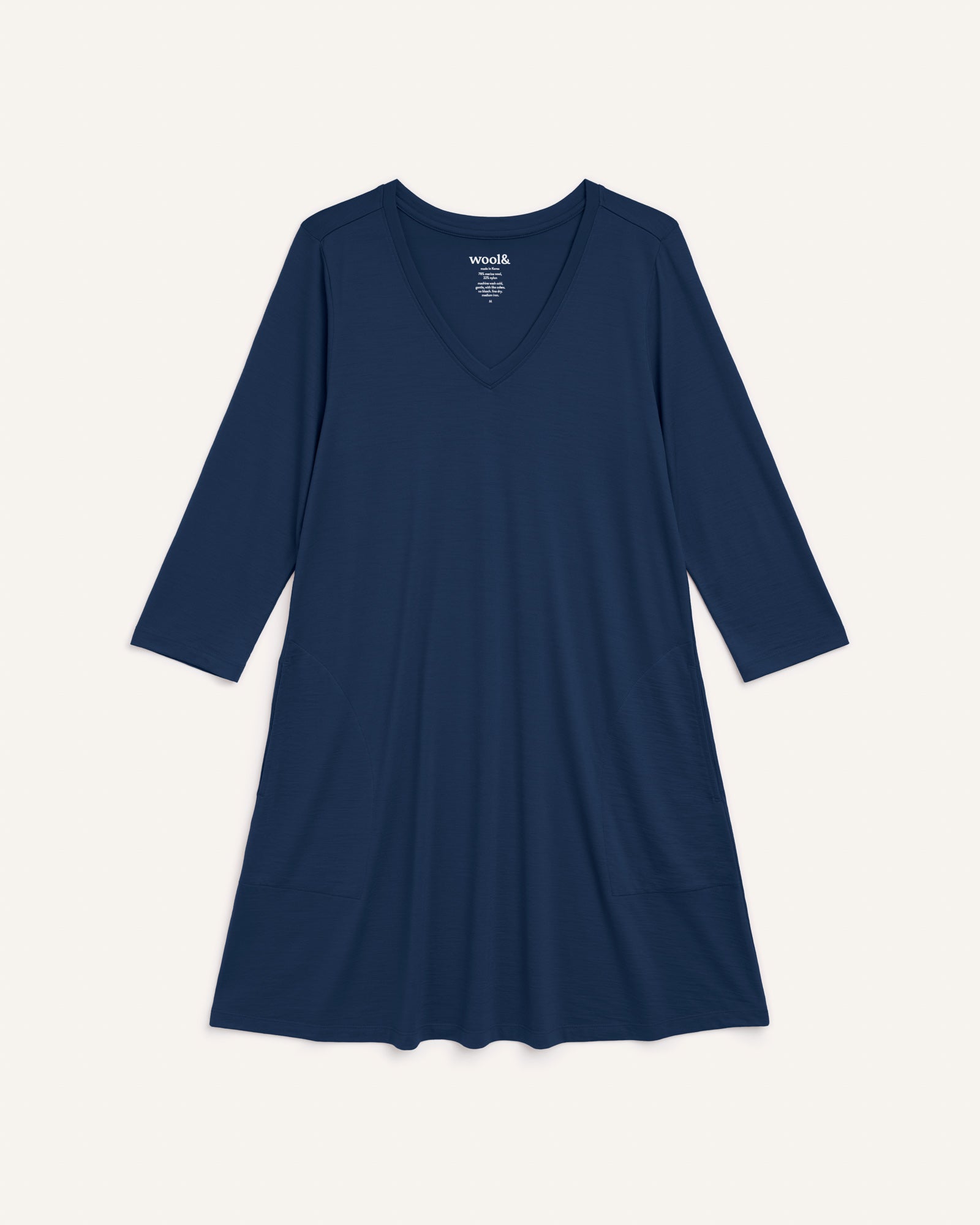 Willow Merino Wool Swing Dress - Marine Blue – Willow Swing
