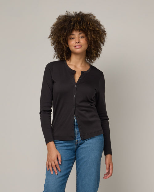 Ribbed Celeste Ribbed Cardigan