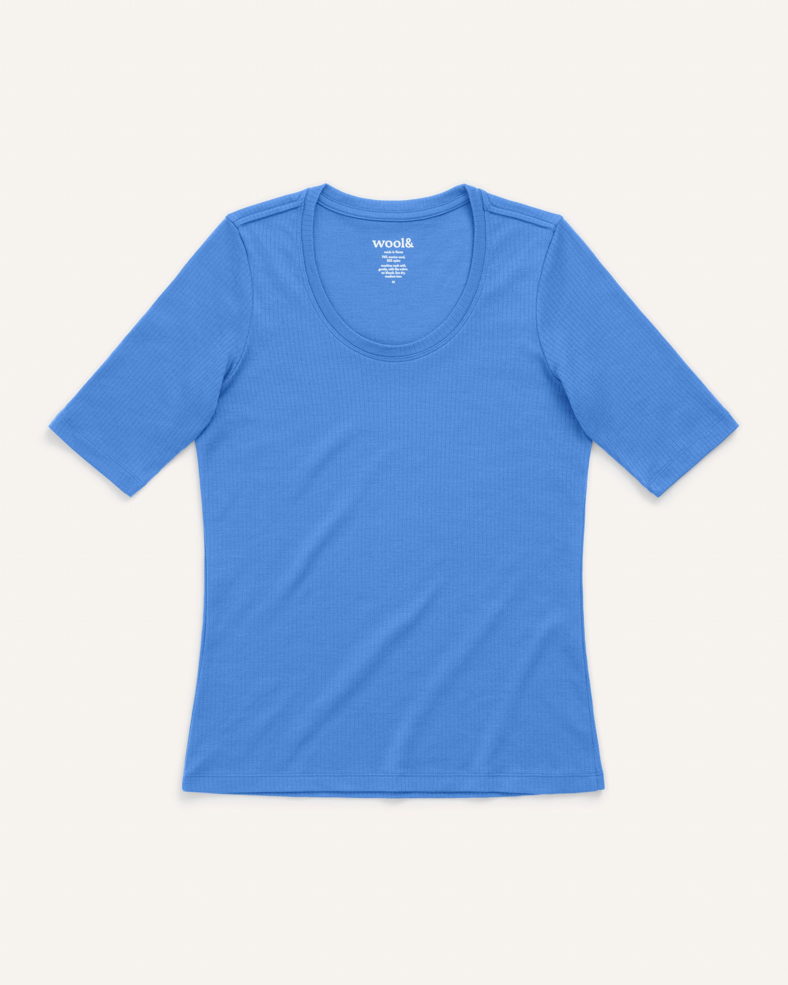 Celine Ribbed Elbow Sleeve Tee