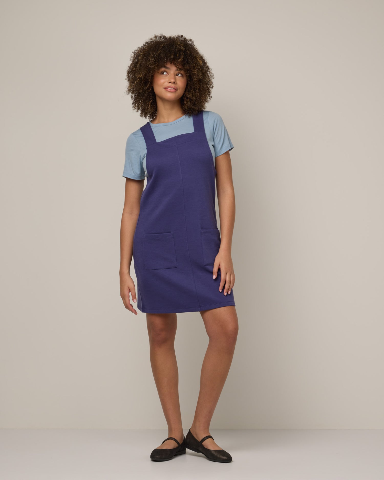 Goldie Merino Wool Ponte Pinafore
