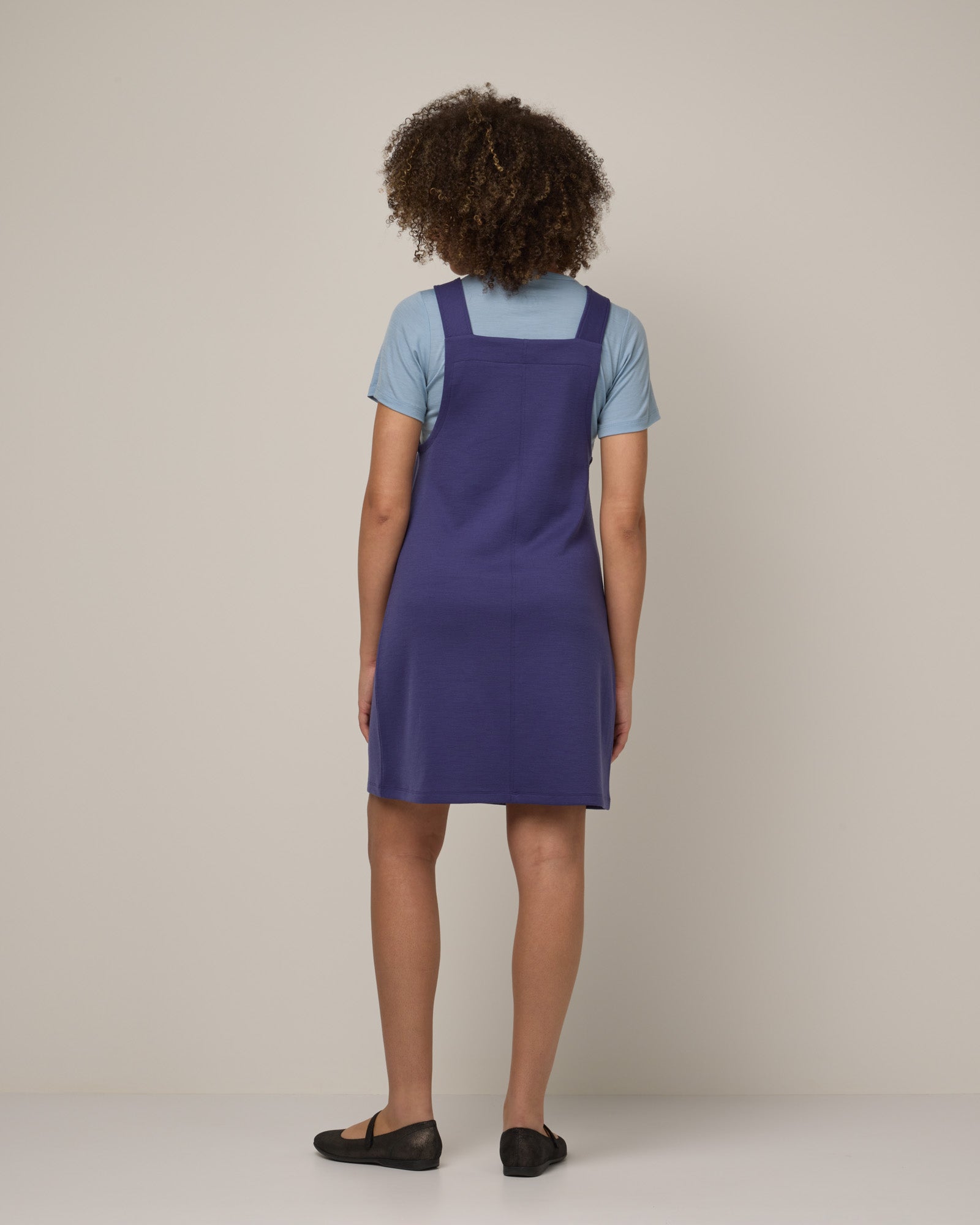 Goldie Merino Wool Ponte Pinafore - Iris Blue – Goldie Ponte