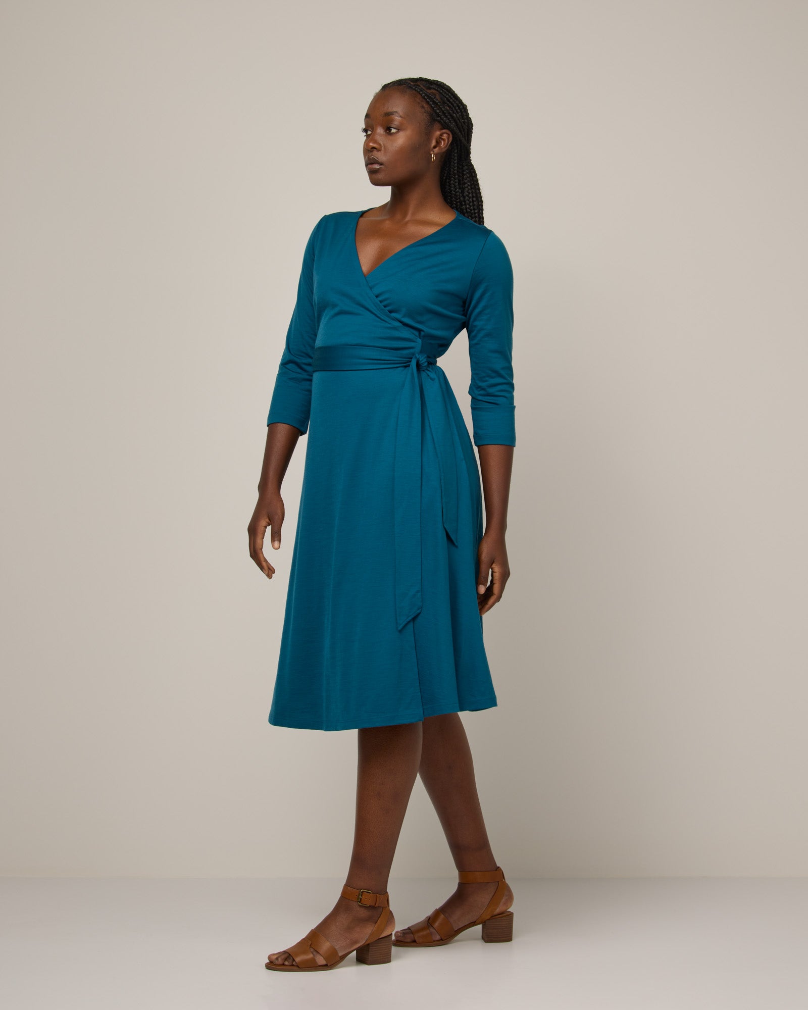 Merino Wool Fit and Flare Dresses wool