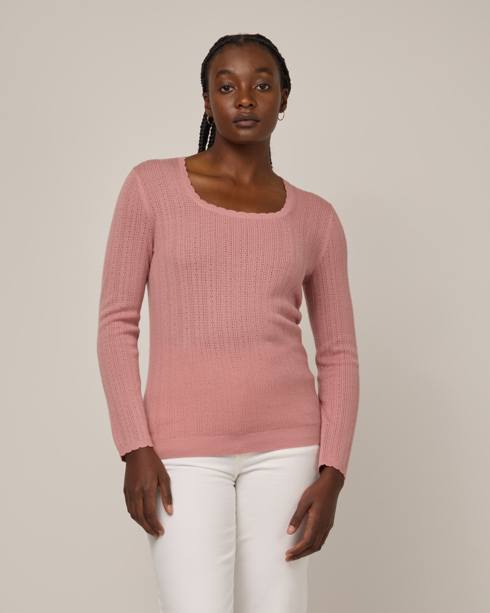 Daisy Pointelle Sweater