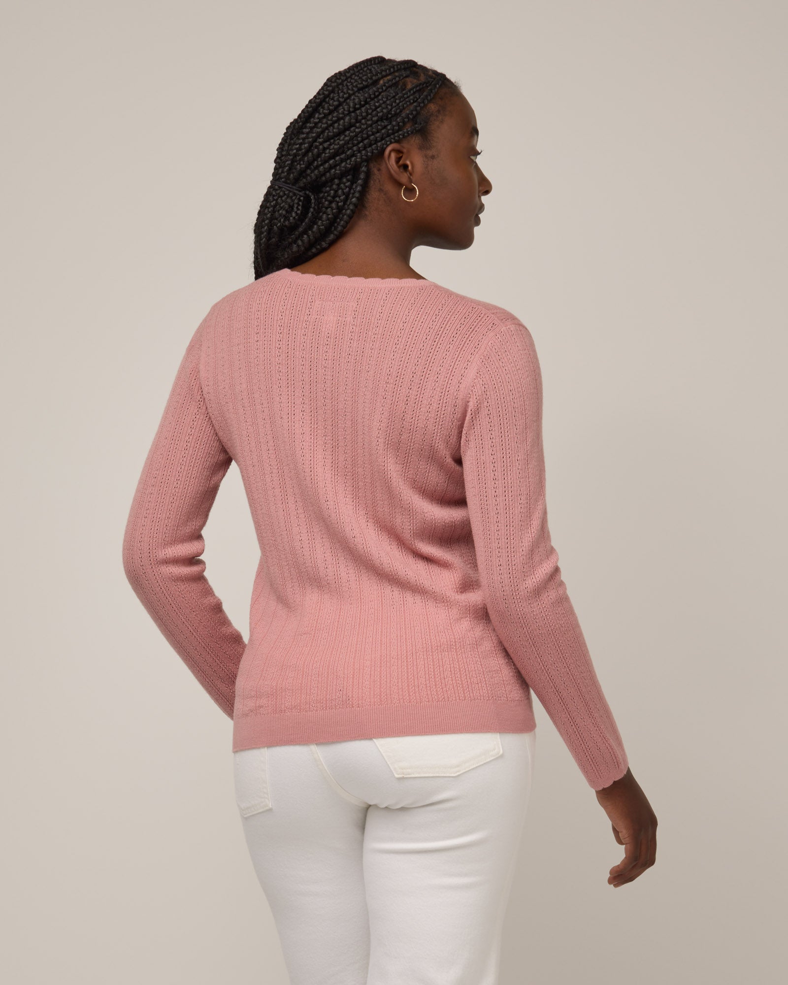Daisy Pointelle Sweater