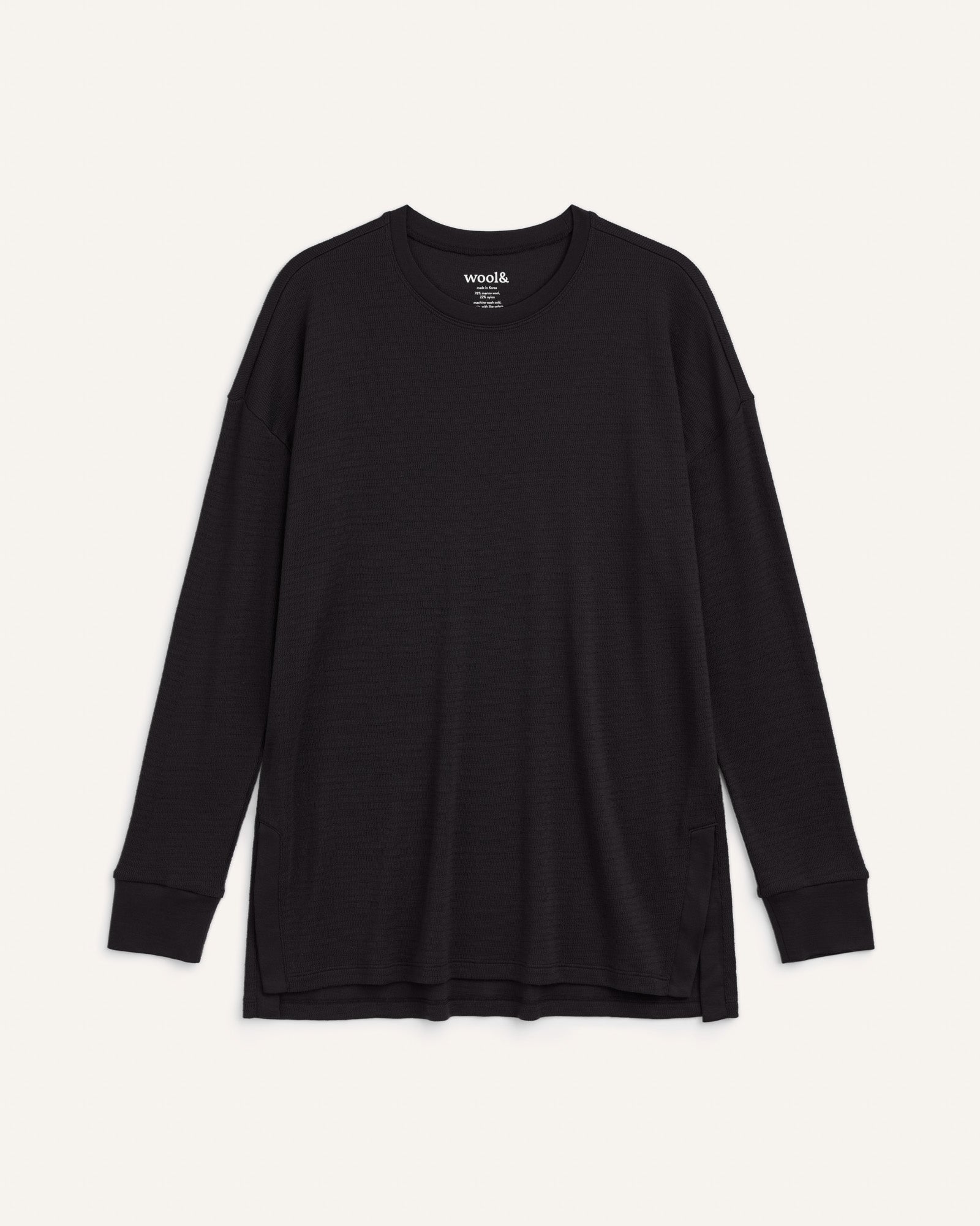Scout Merino Wool Waffle Tunic - Black – Scout Waffle Tunic