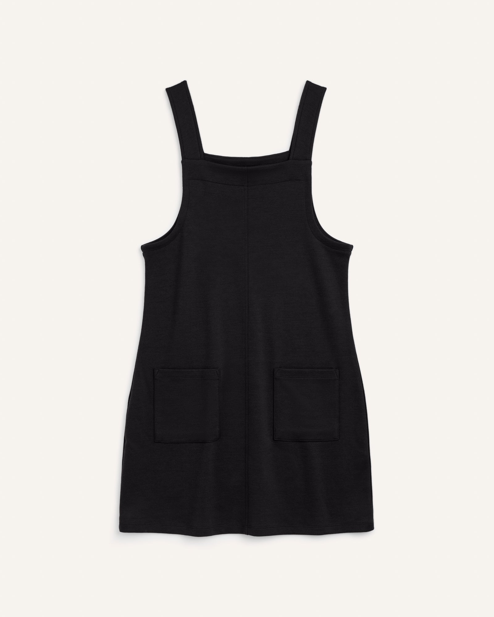 Goldie Merino Wool Pinafore Dress - Black Goldie Merino Wool Pinafore Dress - Black
