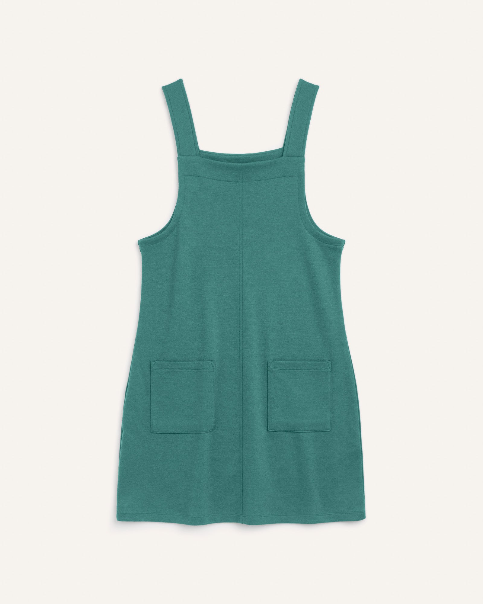 Goldie Merino Wool Ponte Pinafore - Silver Jade Goldie Merino Wool Ponte Pinafore - Silver Jade