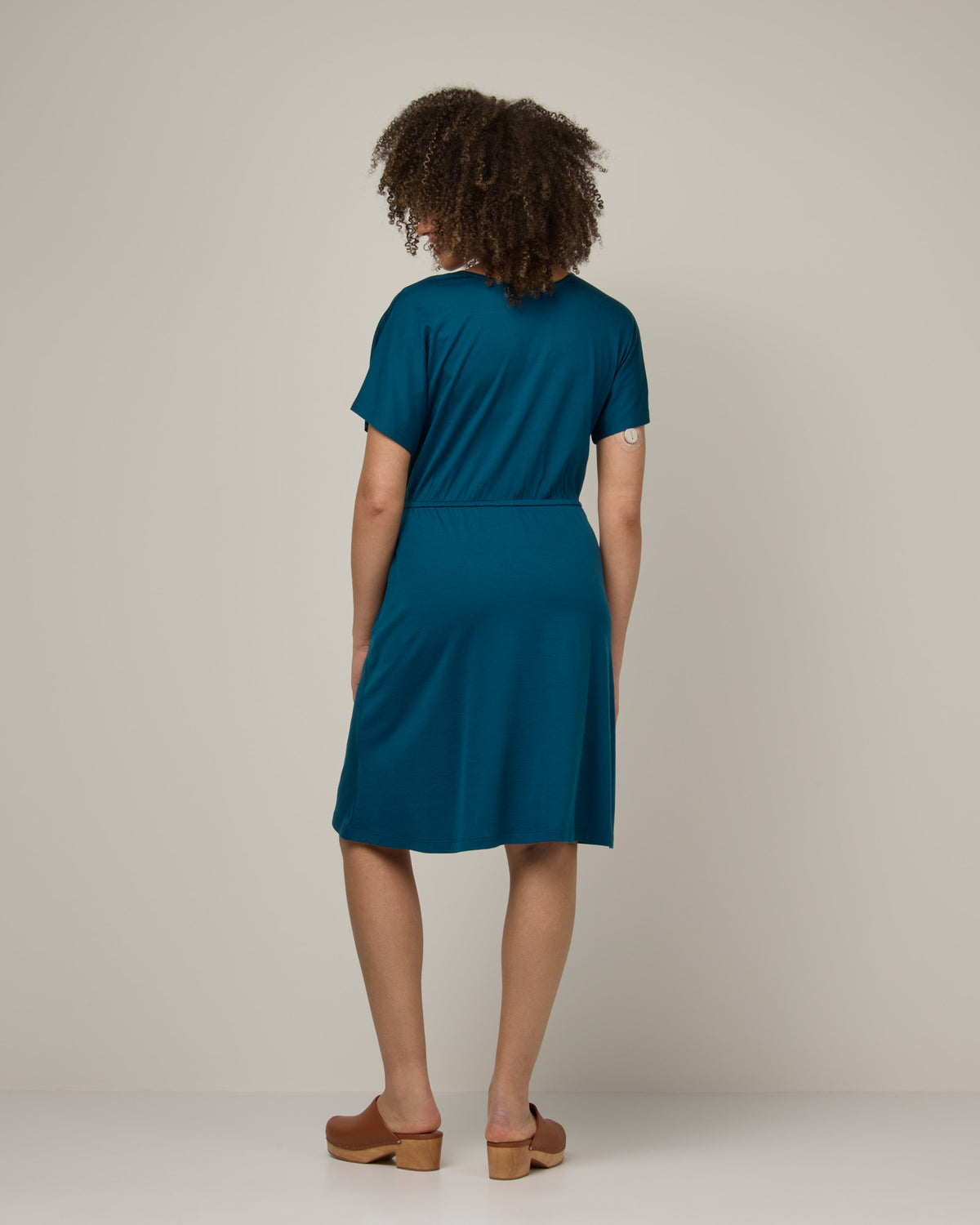 Brooklyn Merino Wool Reversible Dress - Aegean Teal โ Brooklyn Reversible Dress