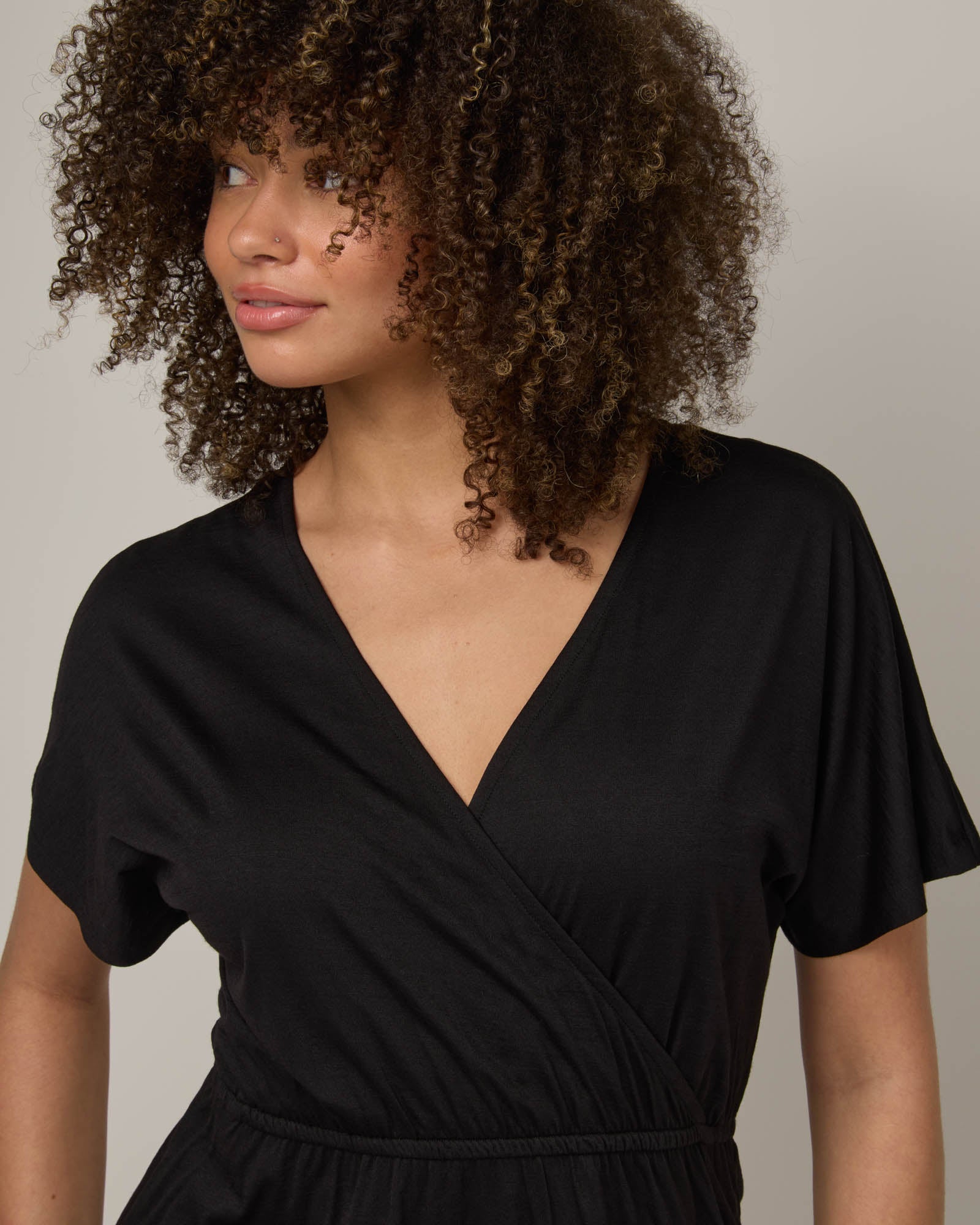 Brooklyn Merino Wool Reversible Dress - Black Brooklyn Merino Wool Reversible Dress - Black