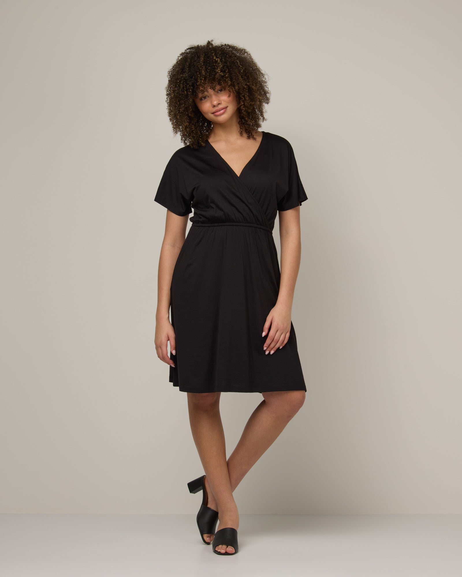 Brooklyn Merino Wool Reversible Dress - Black Brooklyn Reversible Dress | wool& Brooklyn Merino Wool Reversible Dress - Black Brooklyn Reversible Dress | wool&