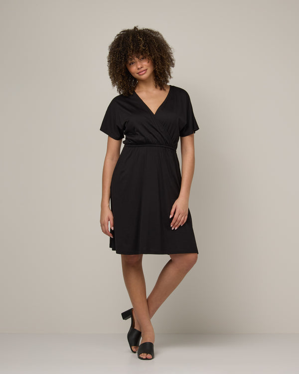 Chloe Merino Wool Fitted Dress - Black Chloe Merino Wool Fitted Dress - Black
