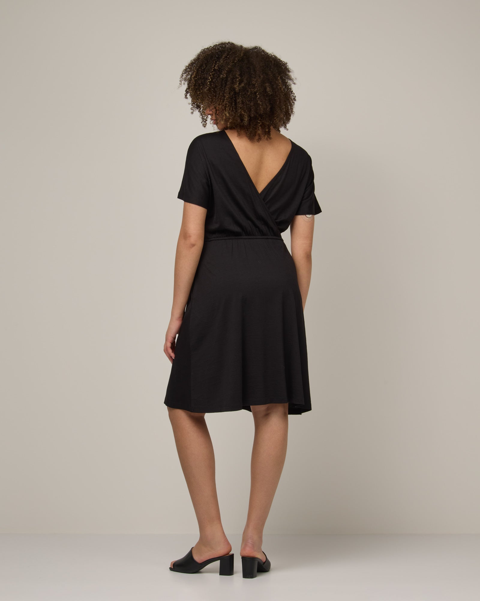 Brooklyn Merino Wool Reversible Dress - Black Brooklyn Merino Wool Reversible Dress - Black