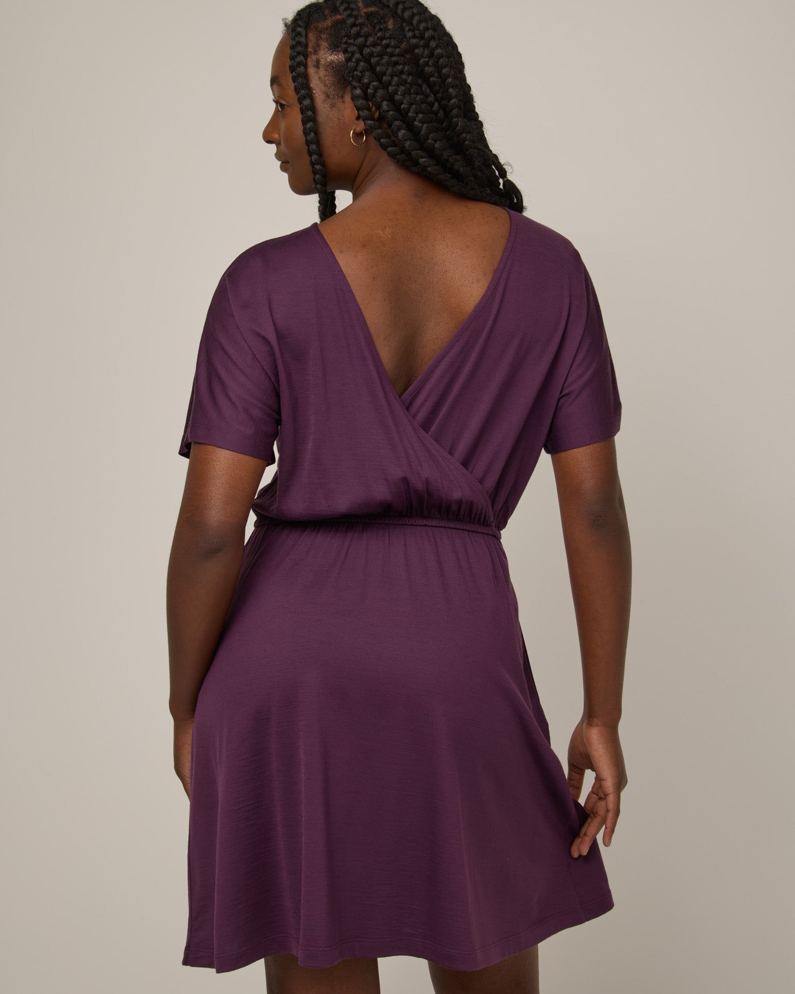 Brooklyn Merino Wool Reversible Dress - Marionberry, Marionberry / 2X / Regular Brooklyn Merino Wool Reversible Dress - Marionberry, Marionberry / 2X / Regular