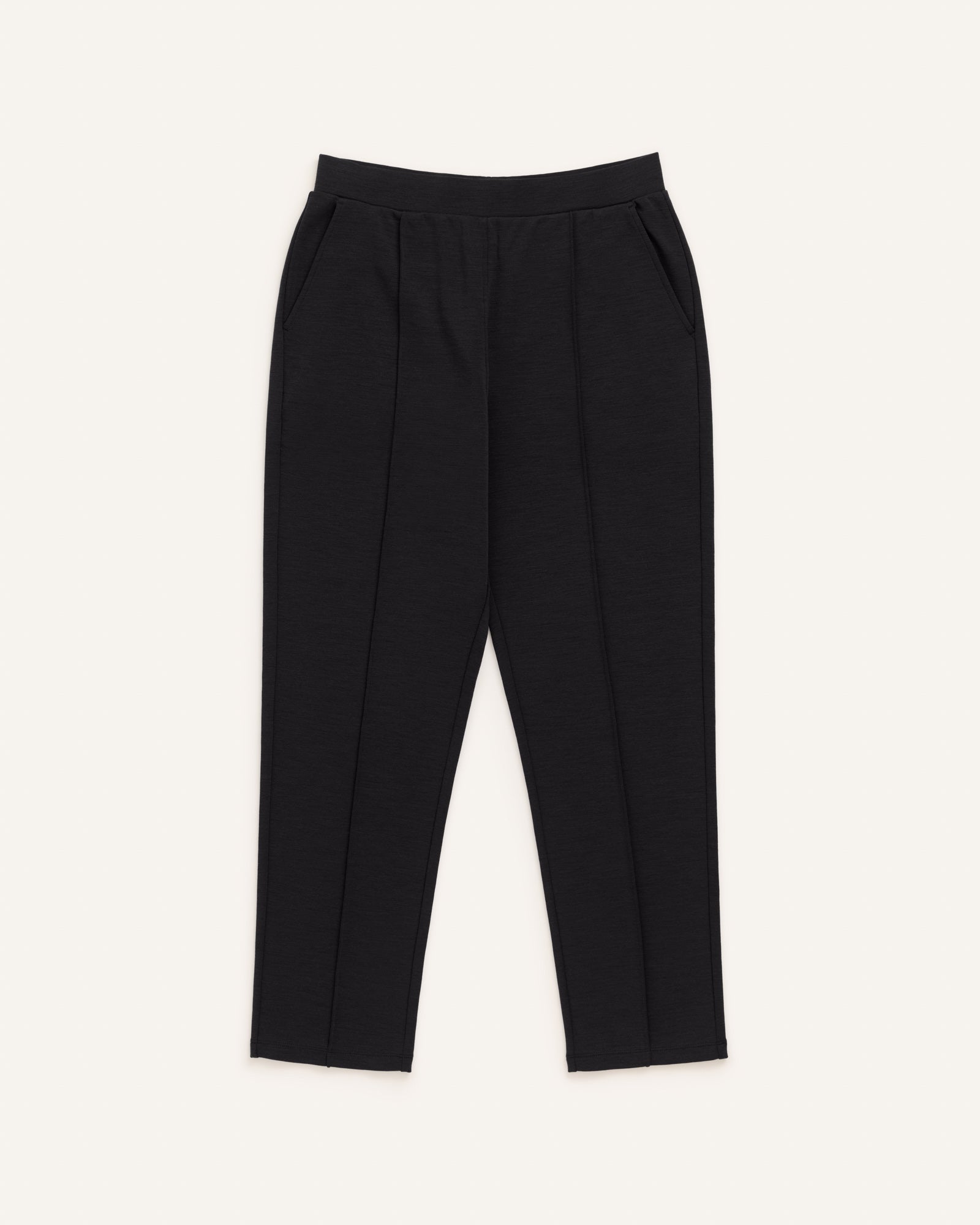 Rosso Straight Merino Wool Ponte Pant - Black – Rosso Straight