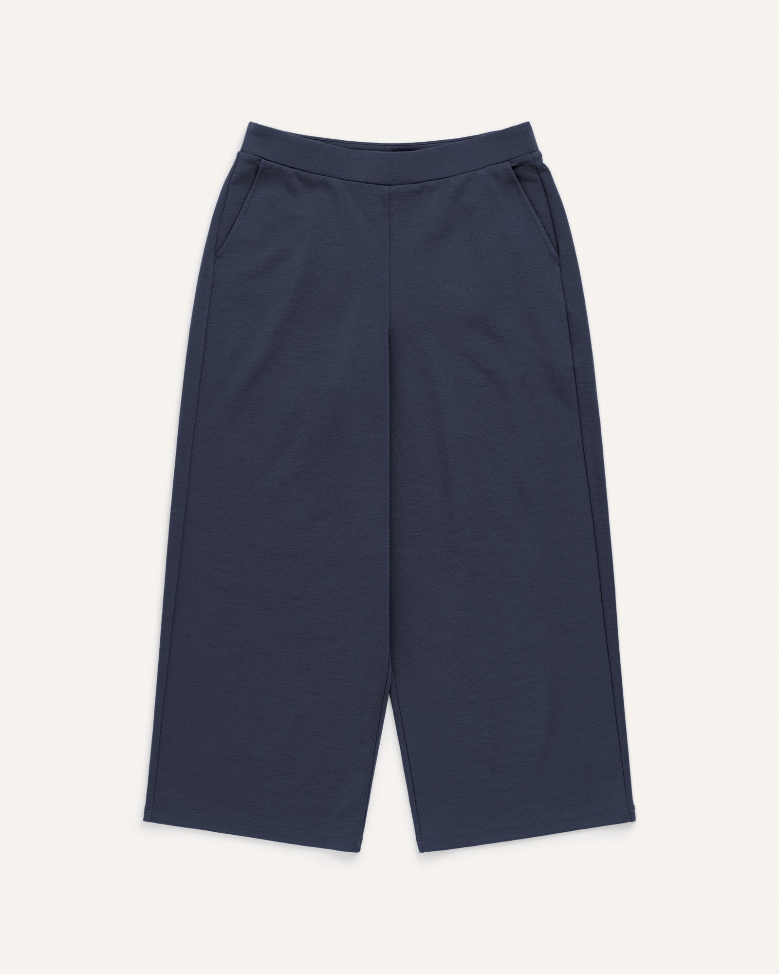 Frame Merino Wool Ponte Culotte - Washed Navy – Frame Ponte
