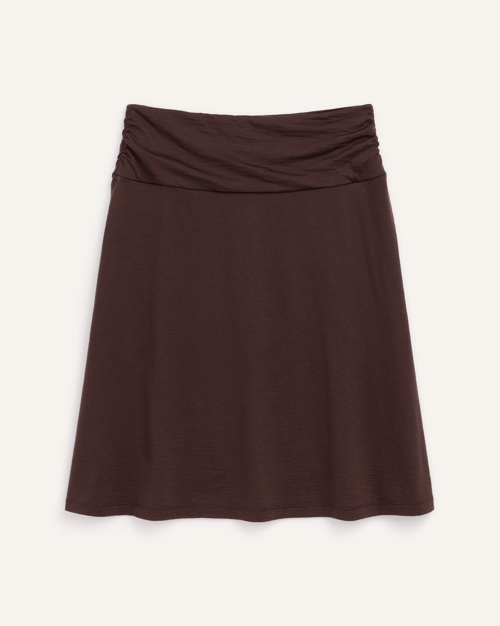 Helena Merino Wool Skirt - Espresso – Helena Travel Skirt | wool&