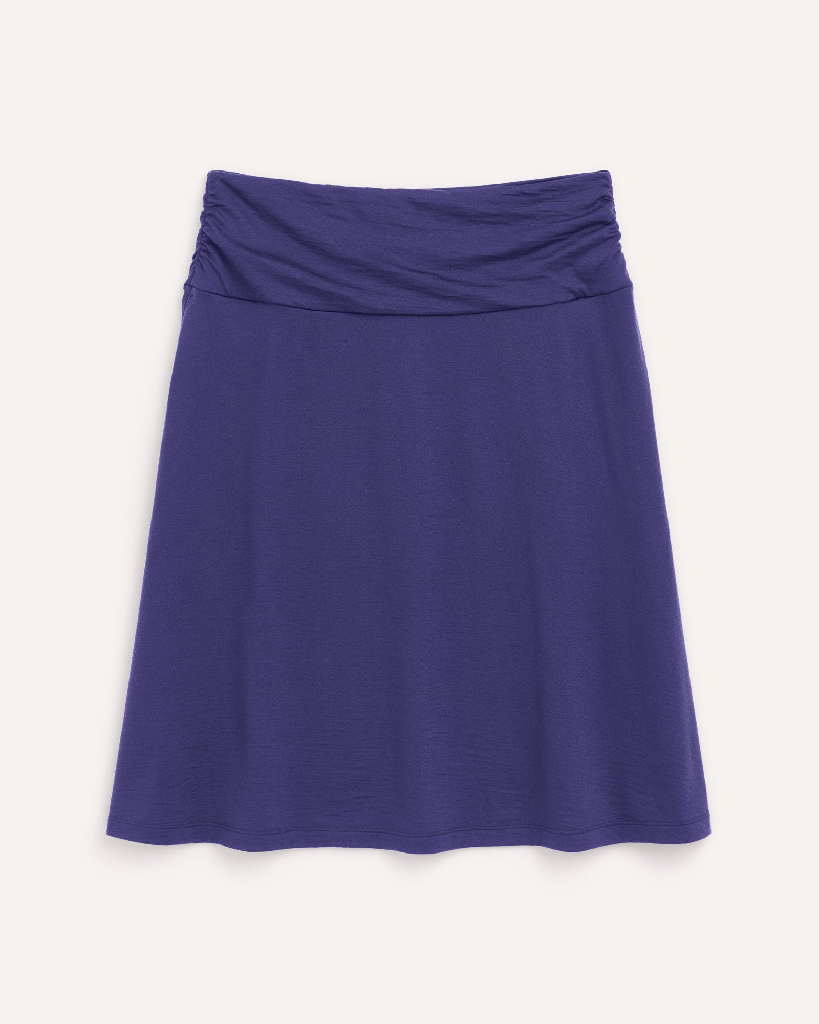ミノトール　TECH WOOL SKIRT ネイビー Helena Merino Wool Skirt - Iris Blue – Helena Travel Skirt | wool&