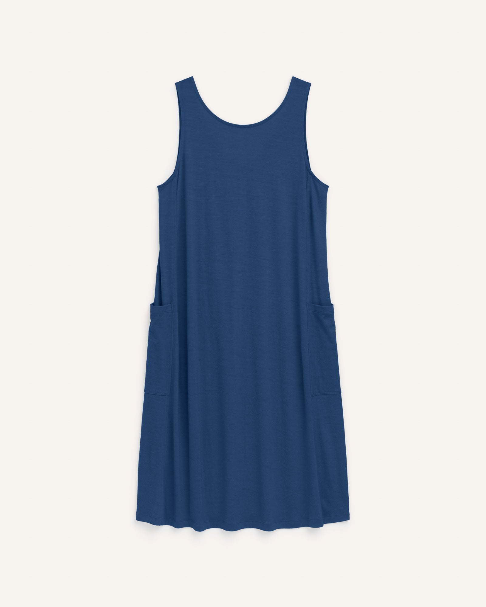 Summer Merino Wool Reversible Dress - Marine Blue Summer Merino Wool Reversible Dress - Marine Blue