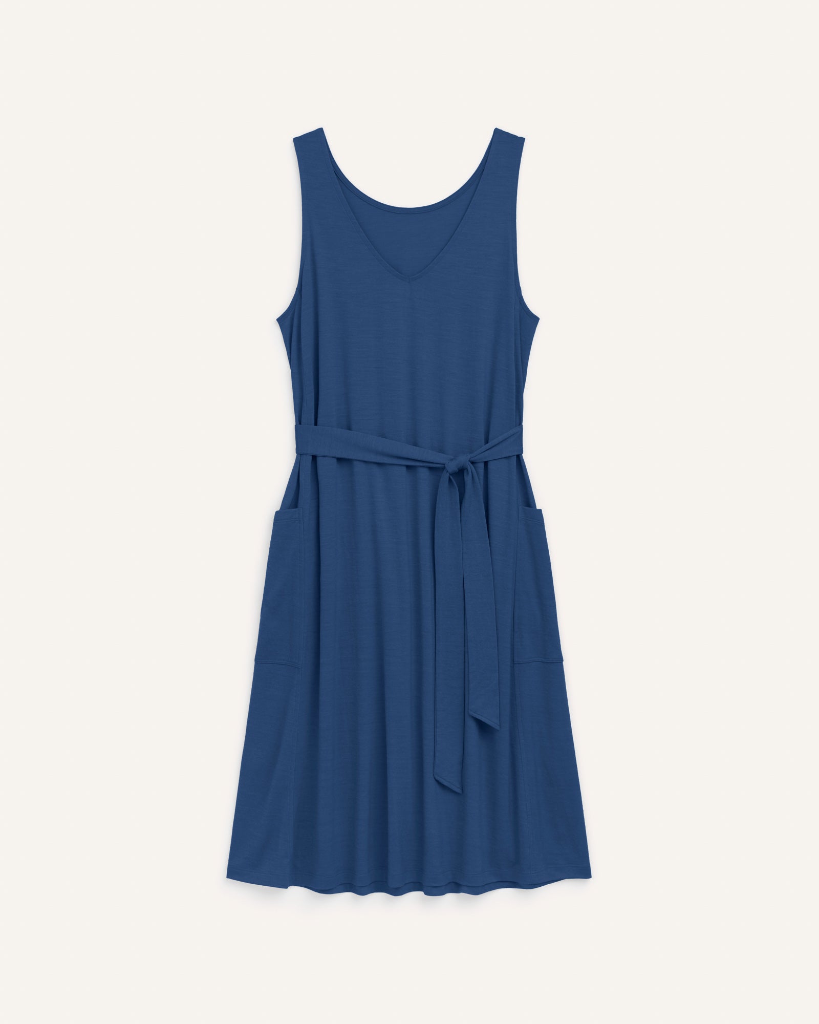 Summer Merino Wool Reversible Dress - Marine Blue Summer Merino Wool Reversible Dress - Marine Blue