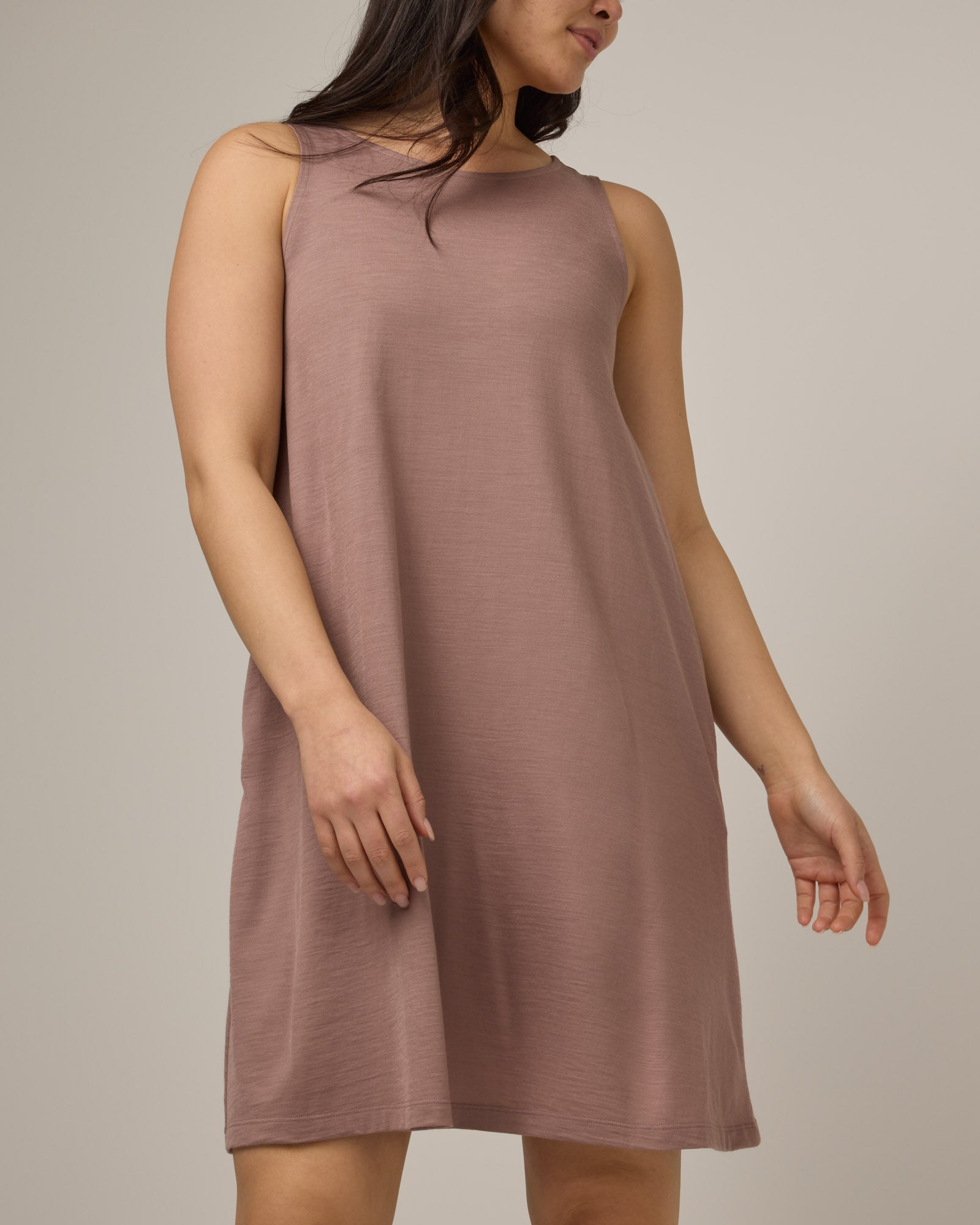 Camellia Merino Wool Tank Dress - Ash Brown – Camellia Tank Dress