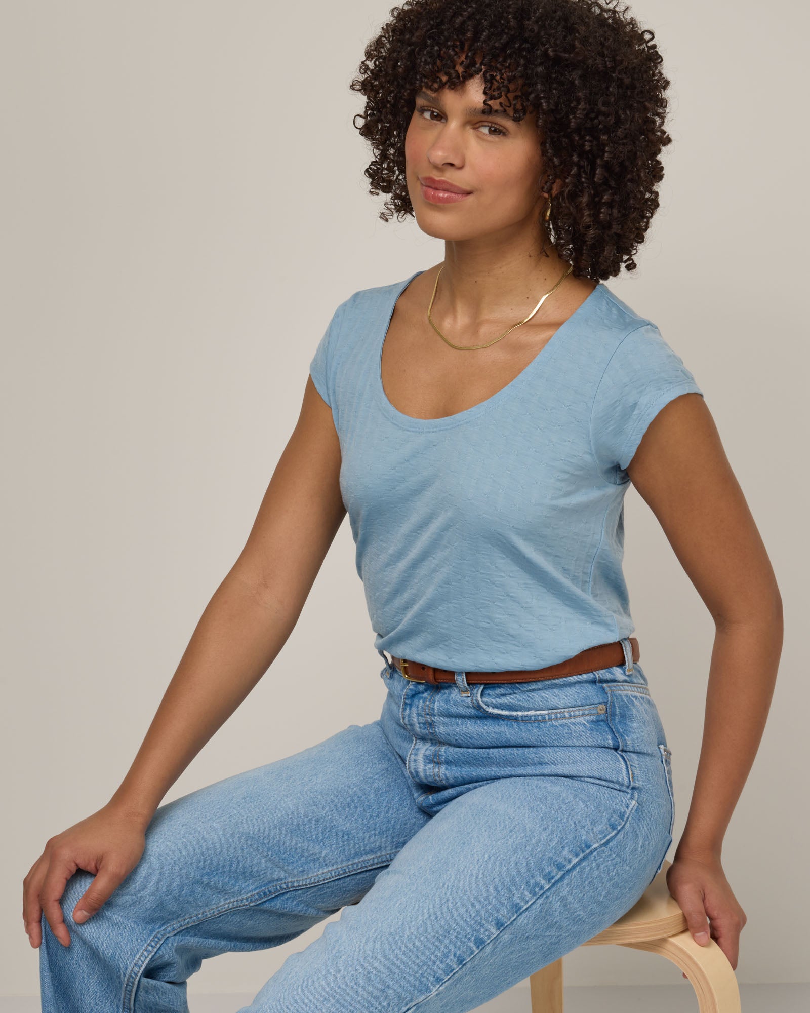 model-spec:Janiah is 5'7", wearing a size XS