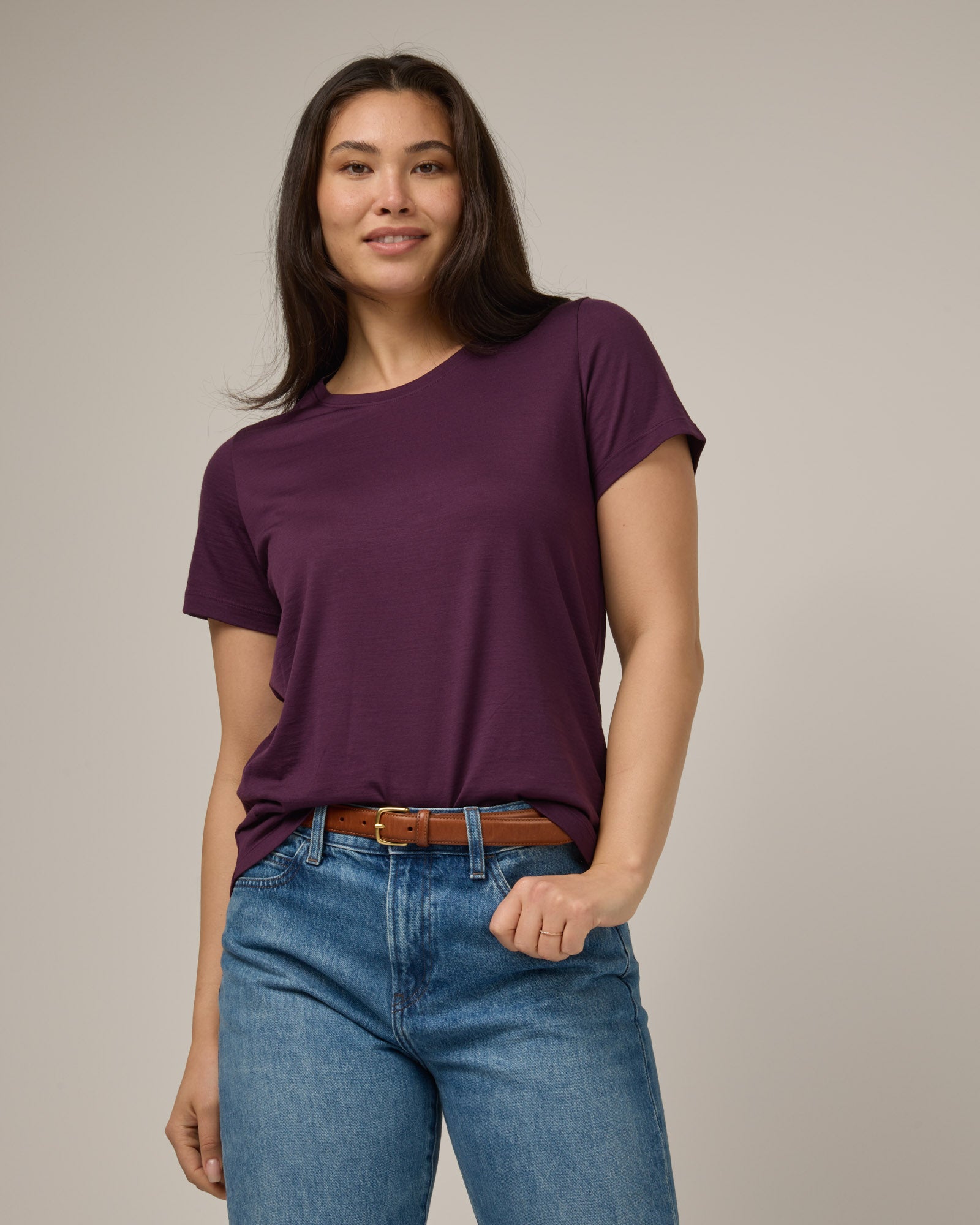 Zoe Easy Crew Neck Tee