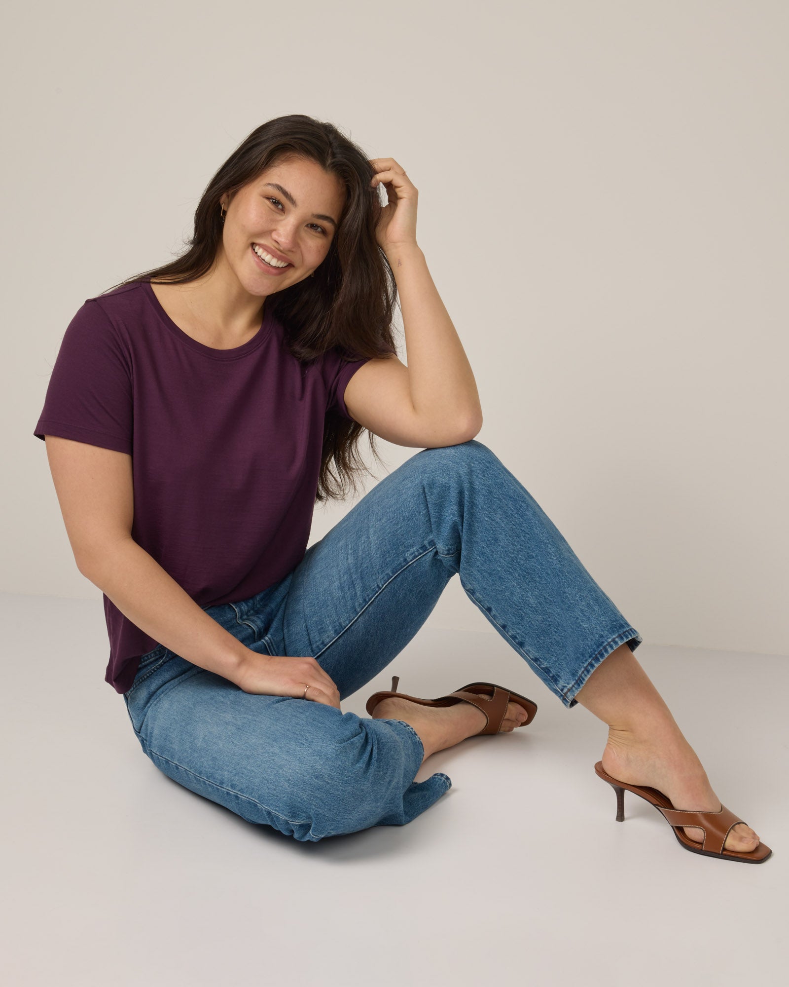 Zoe Easy Crew Neck Tee