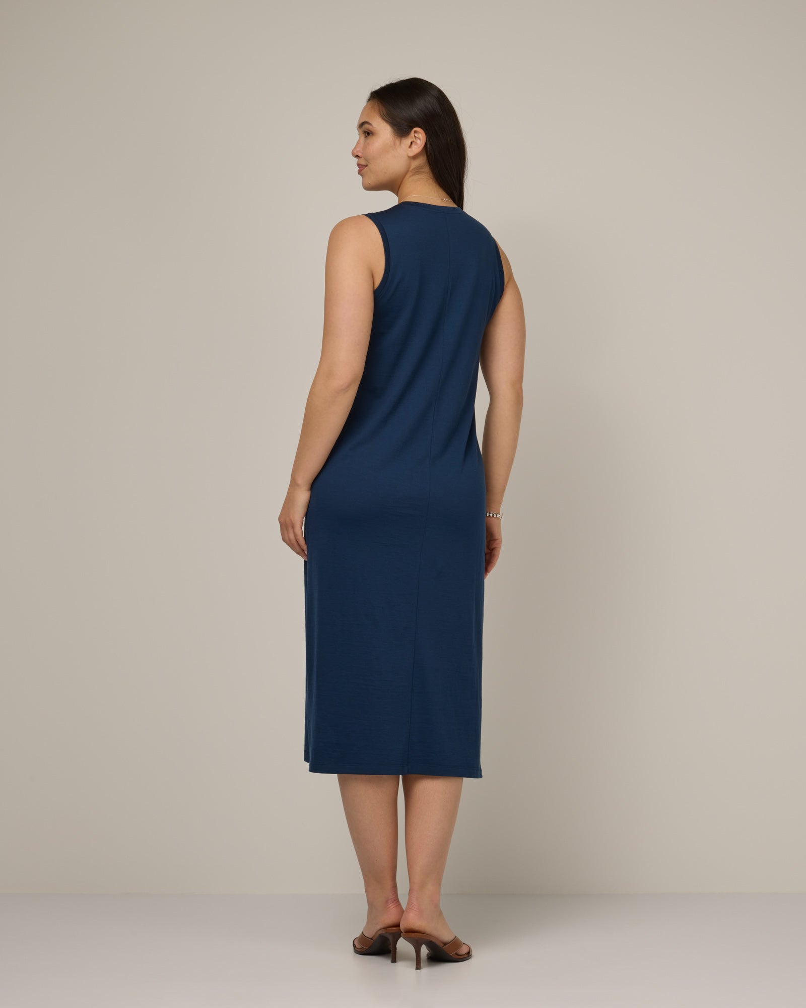 Milena Merino Wool Shift Dress - Marine Blue – Milena Shift Dress
