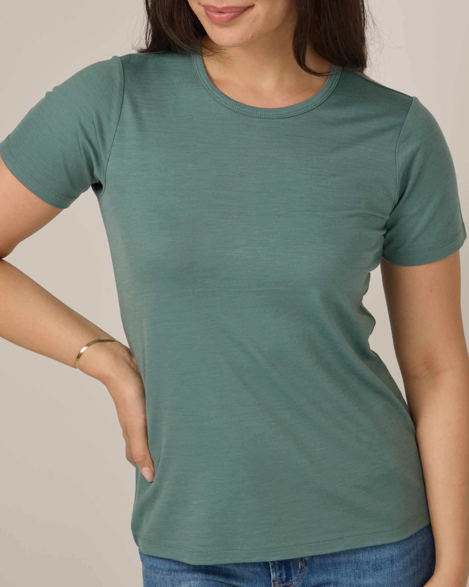 Cara 100% Wool Fitted Tee