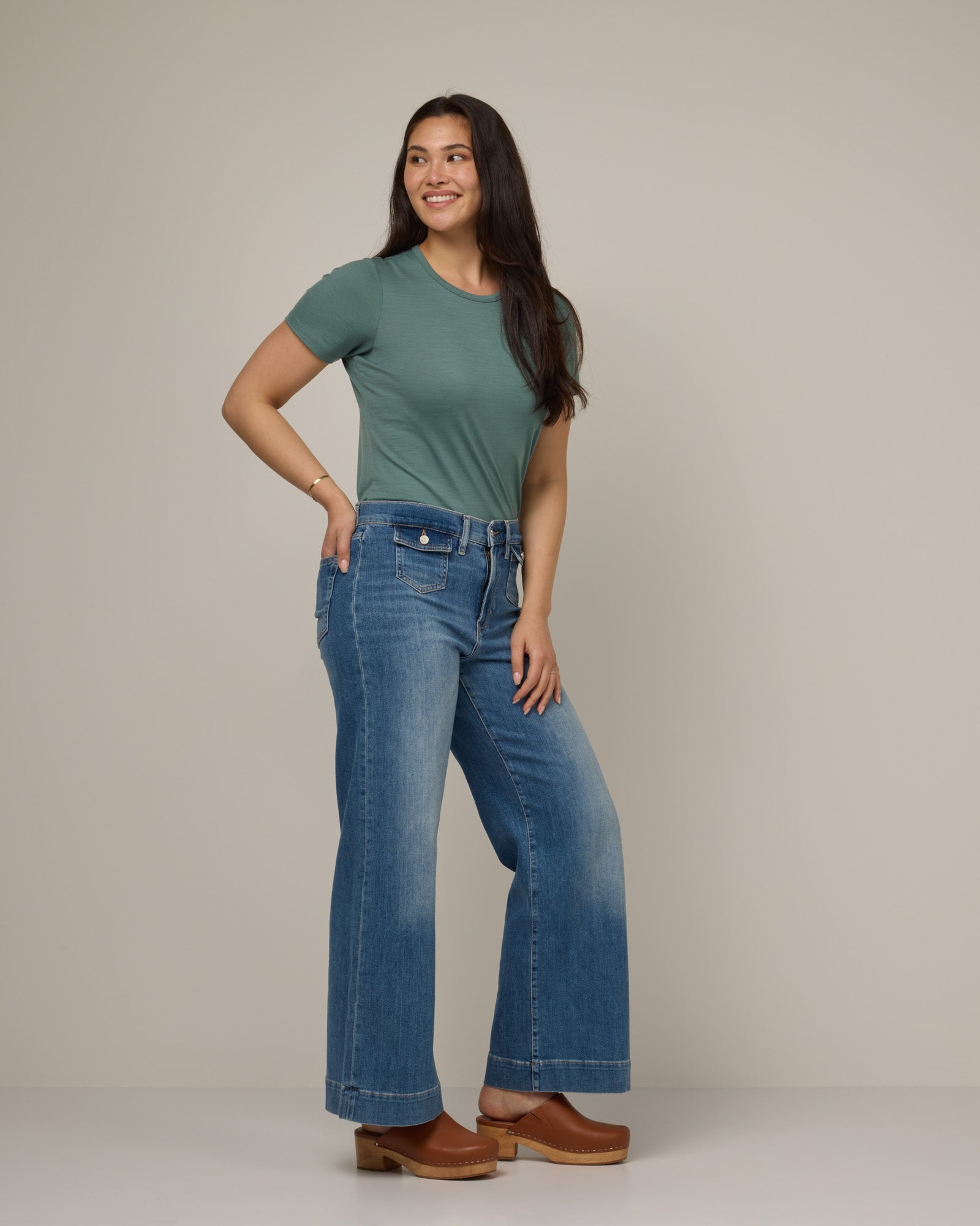 Cara 100% Wool Fitted Tee