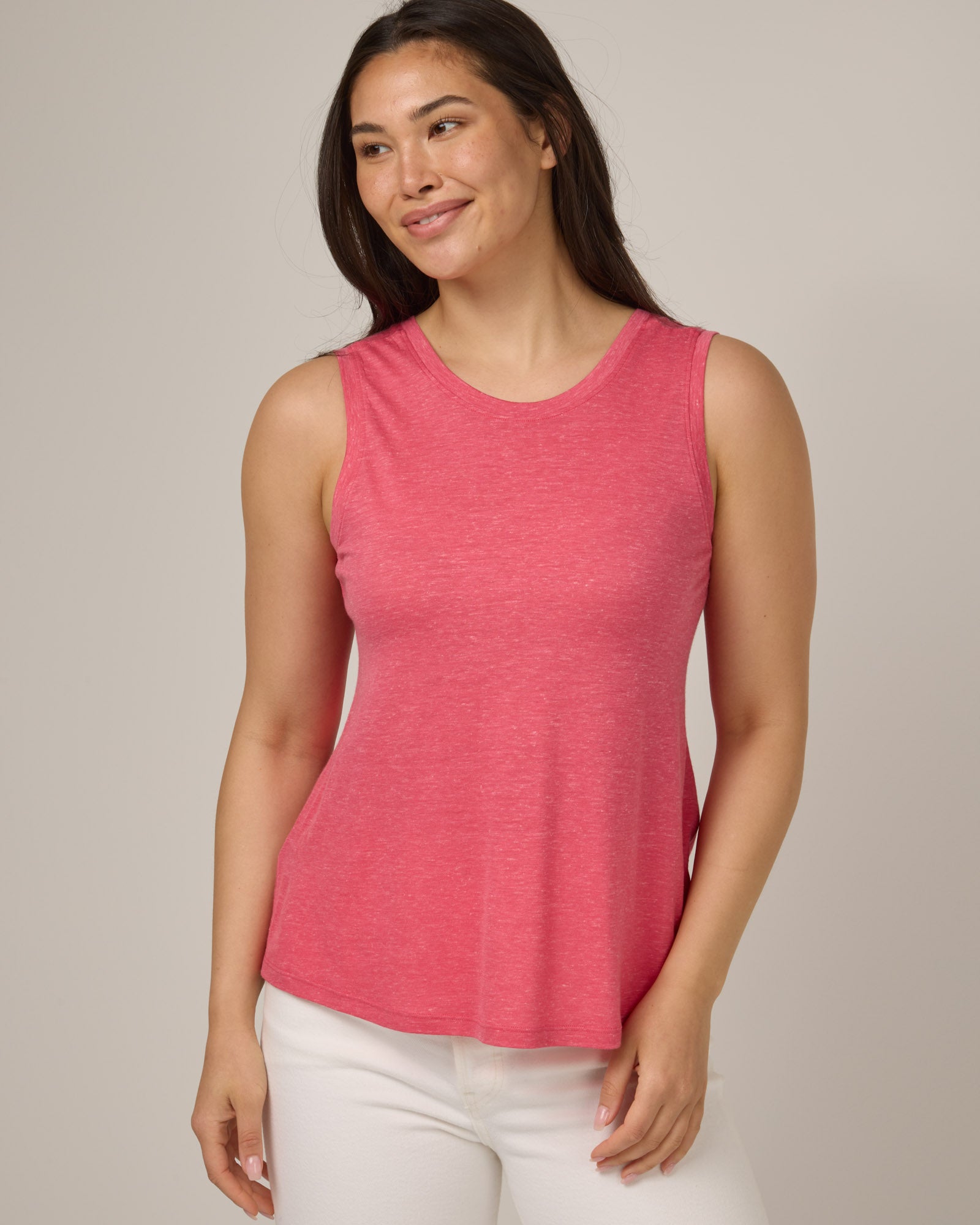 Poppy Linen Reversible Tank