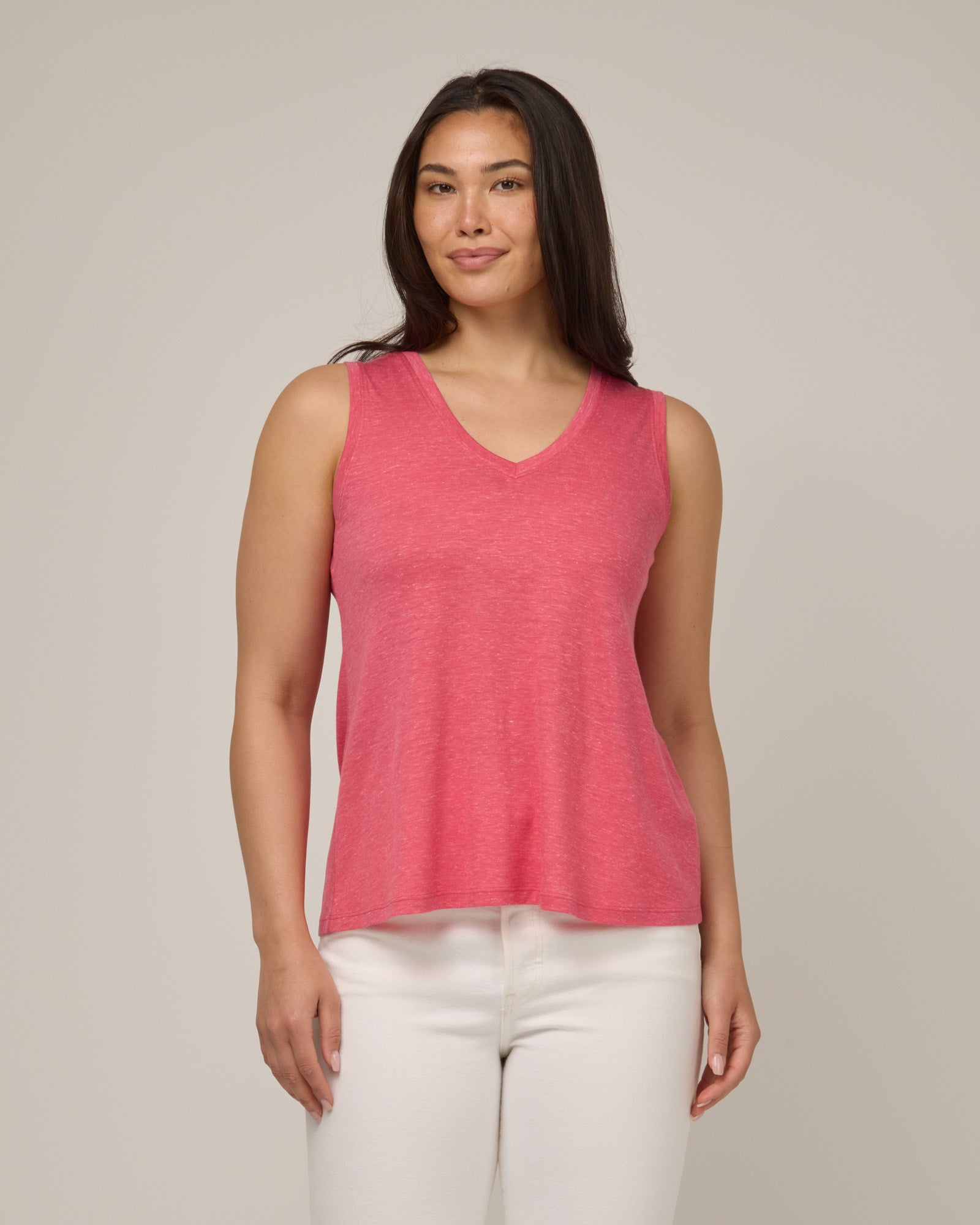 Poppy Linen Reversible Tank