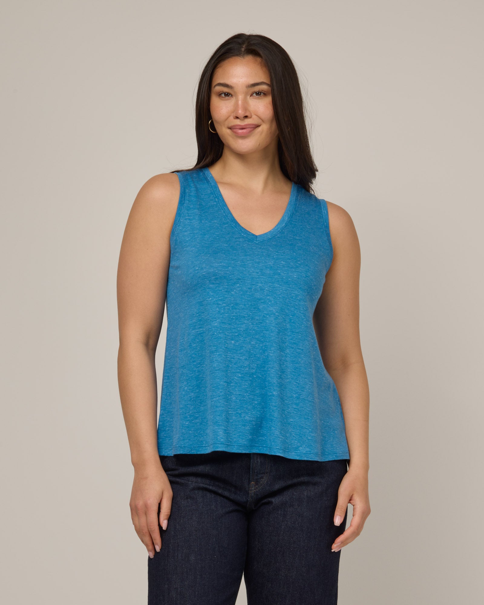Poppy Linen Reversible Tank