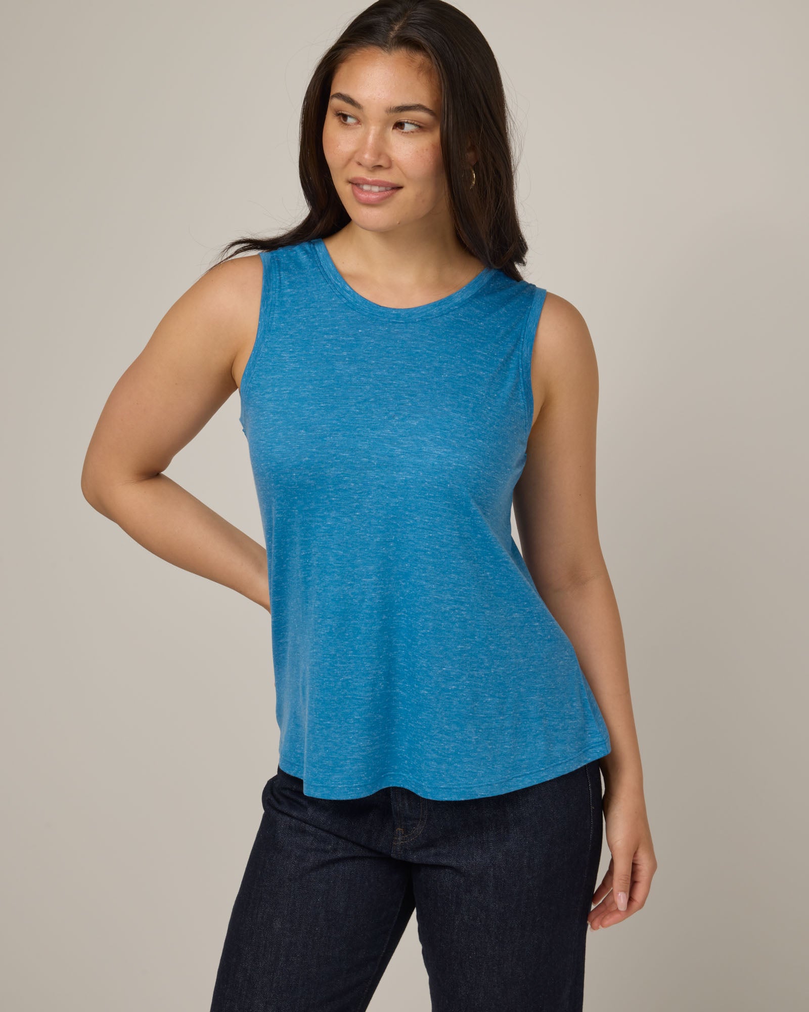 Poppy Linen Reversible Tank